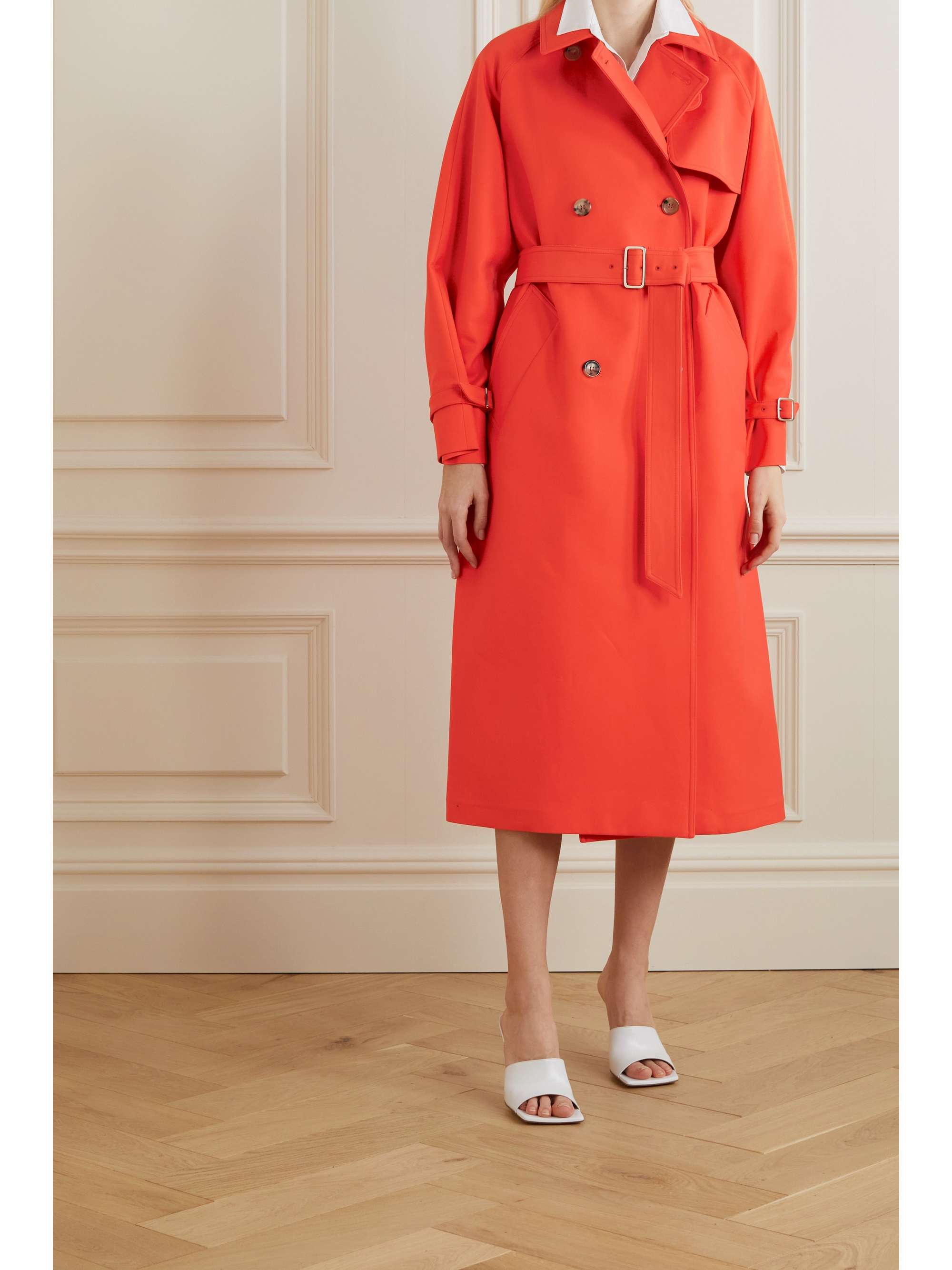 MAX MARA Egemone double-breasted cotton-gabardine coat