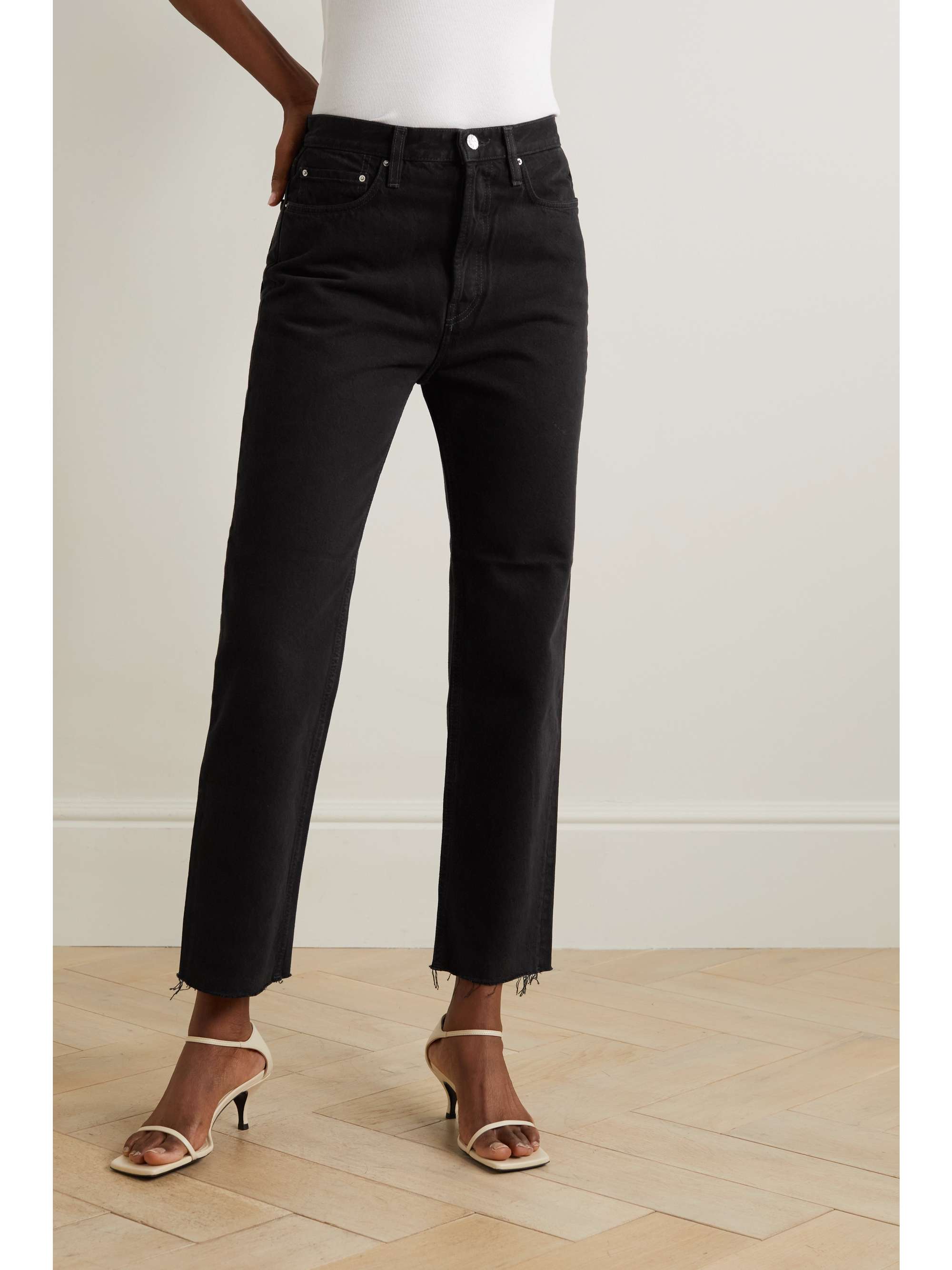 TOTEME Classic Cut high-rise straight-leg organic jeans
