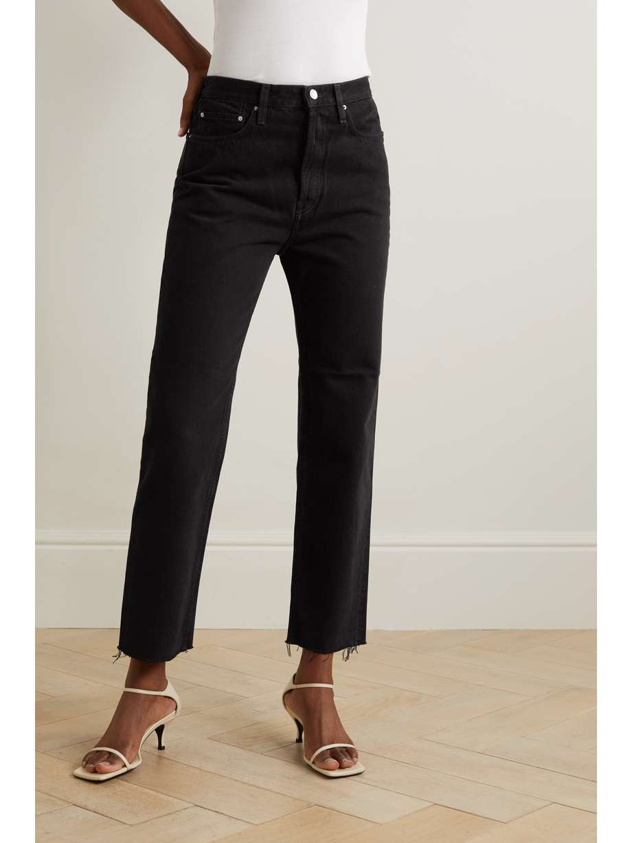 TOTEME Classic Cut high-rise straight-leg organic jeans | NET-A-PORTER