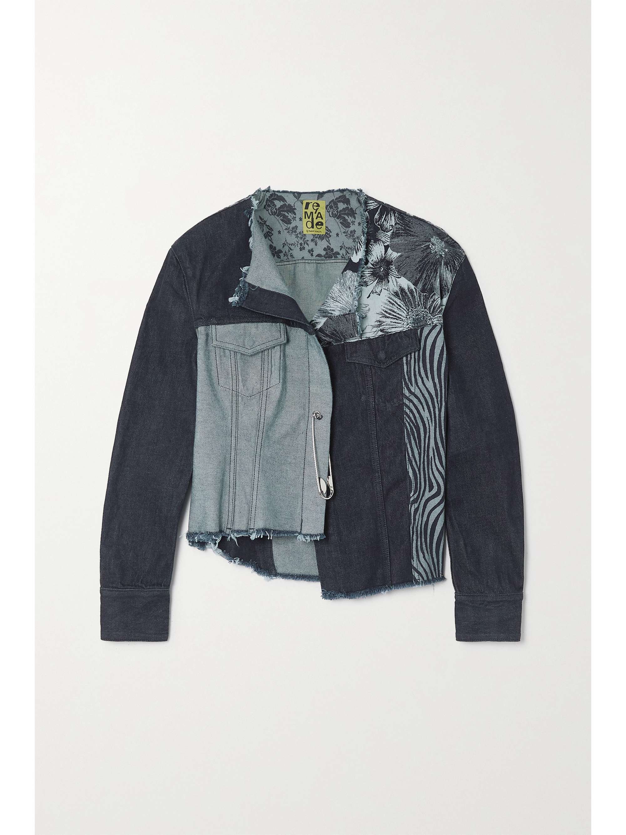 NET SUSTAIN ReM'Ade frayed patchwork 