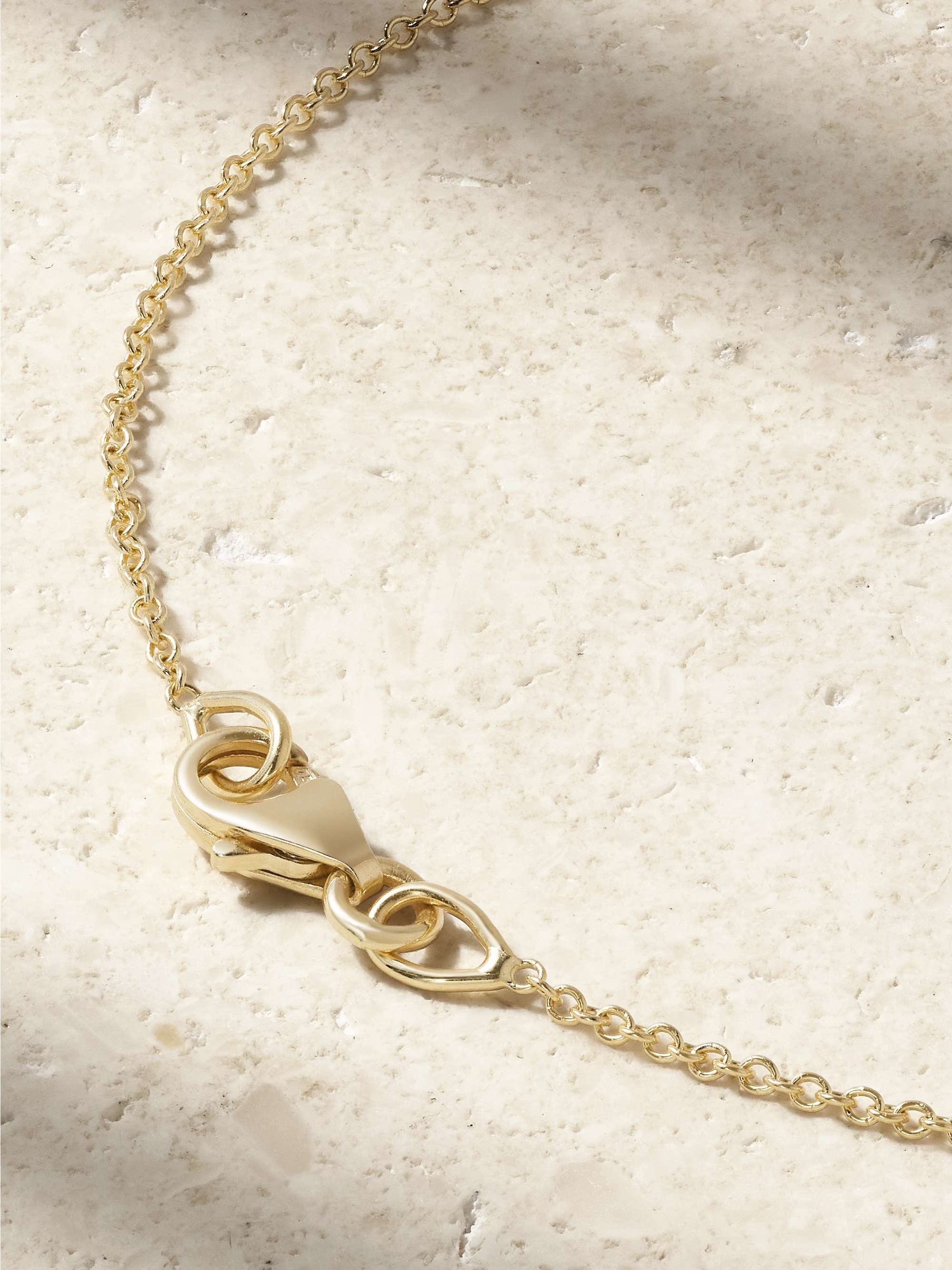JENNIFER MEYER Mini Clover Armband aus 18 Karat Gold