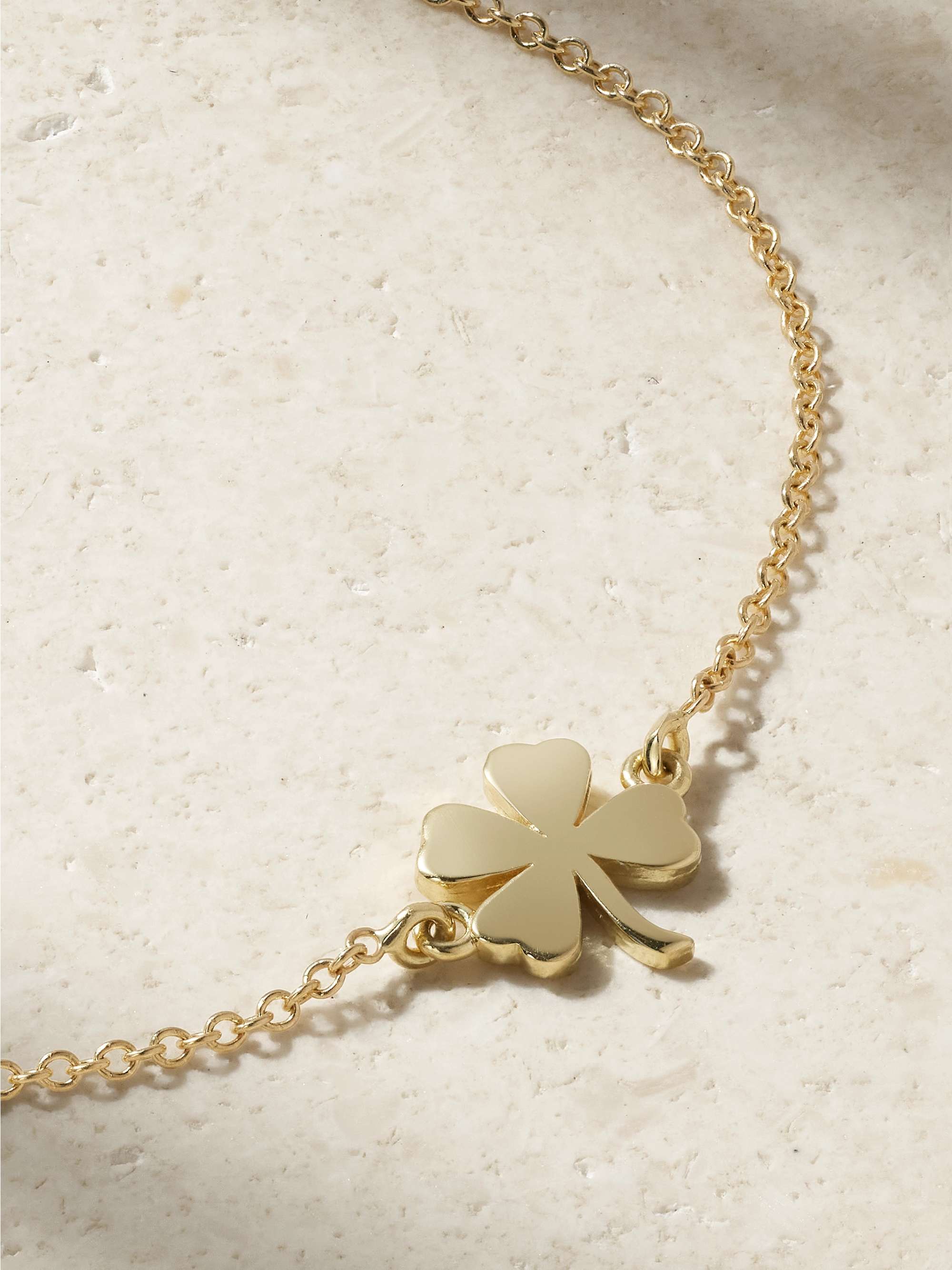 JENNIFER MEYER Mini Clover Armband aus 18 Karat Gold