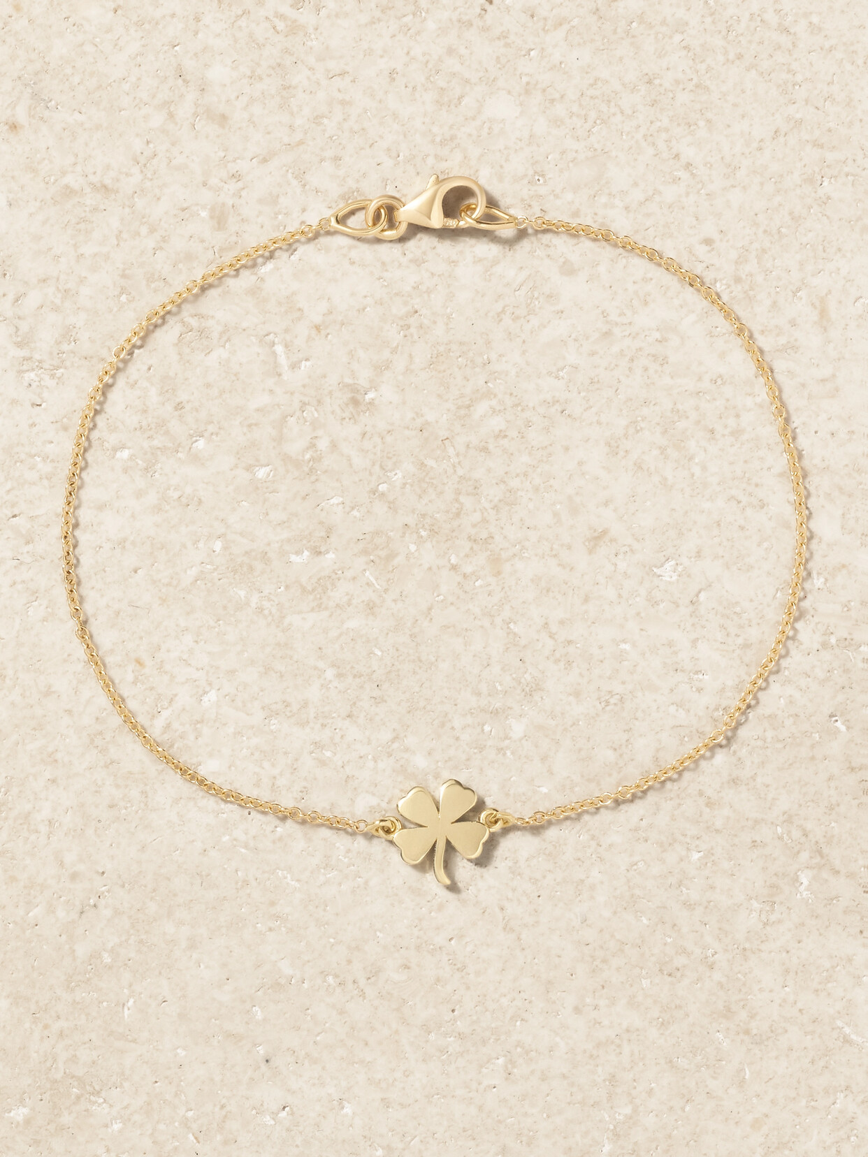 Jennifer Meyer Mini Clover 18-karat Gold Bracelet