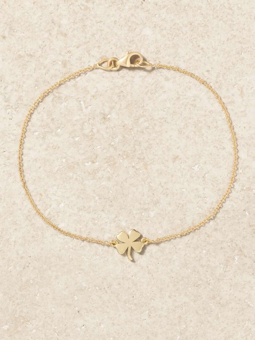 Jennifer Meyer Mini Clover 18-karat Gold Bracelet