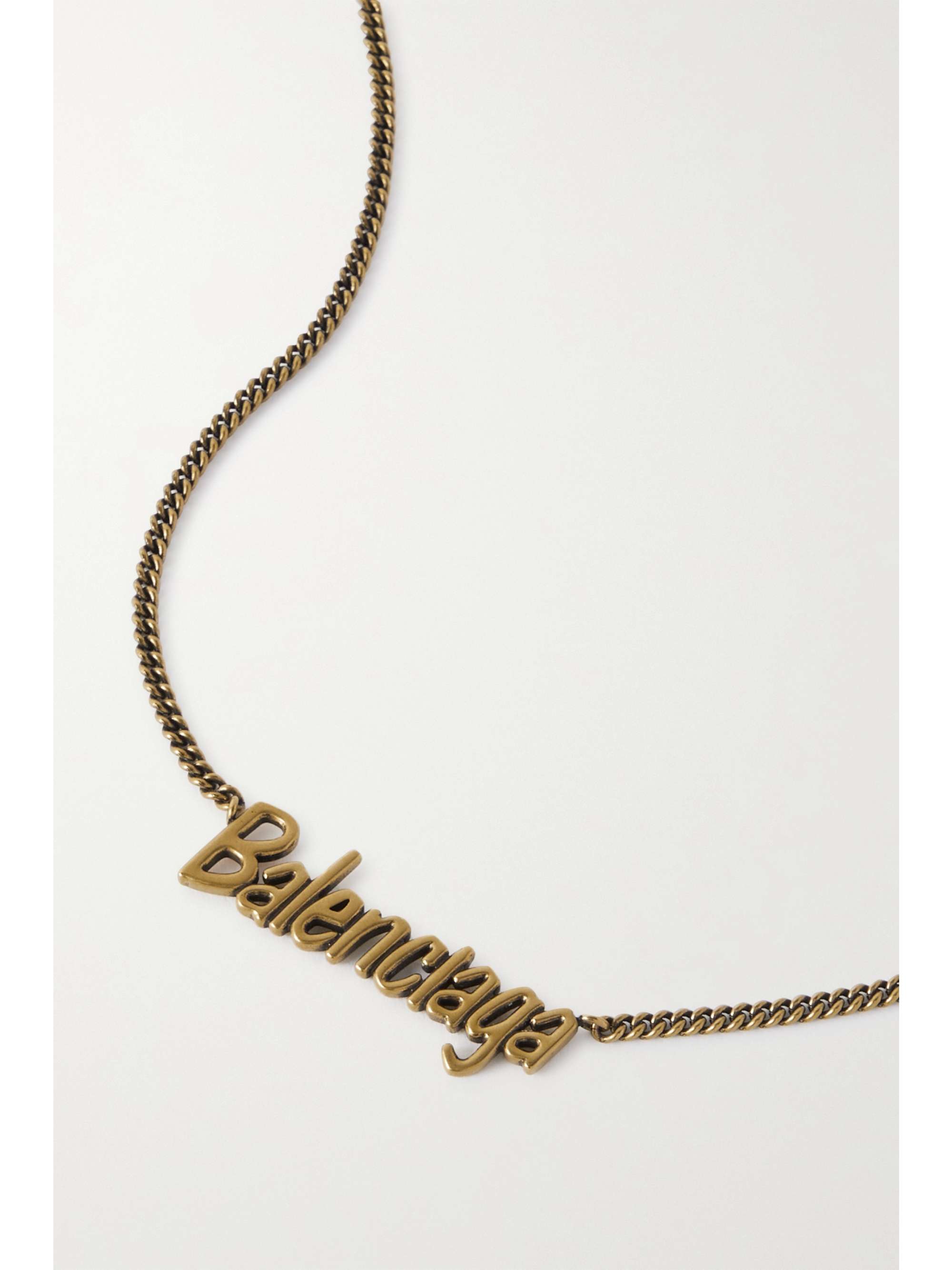 Gold Typo gold-tone necklace 