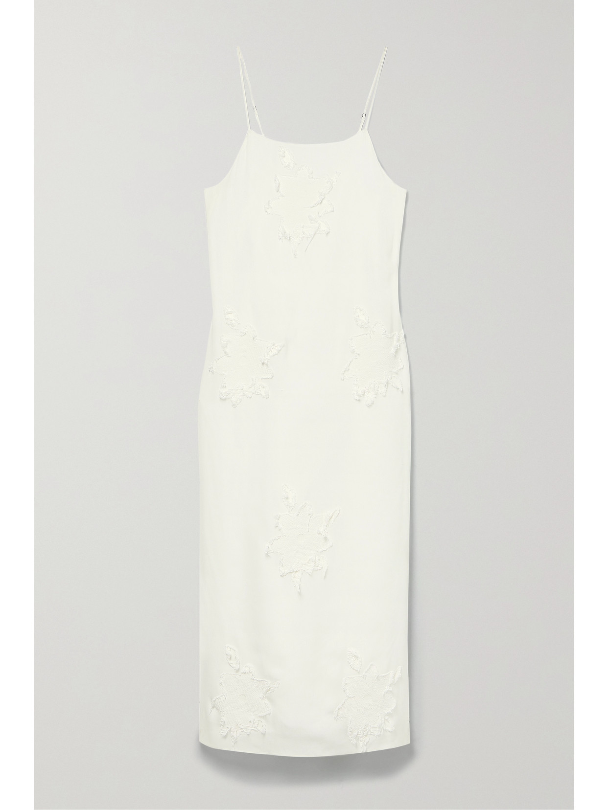 Tibi Dahlia Fil Coup Woven Midi Dress In White | ModeSens