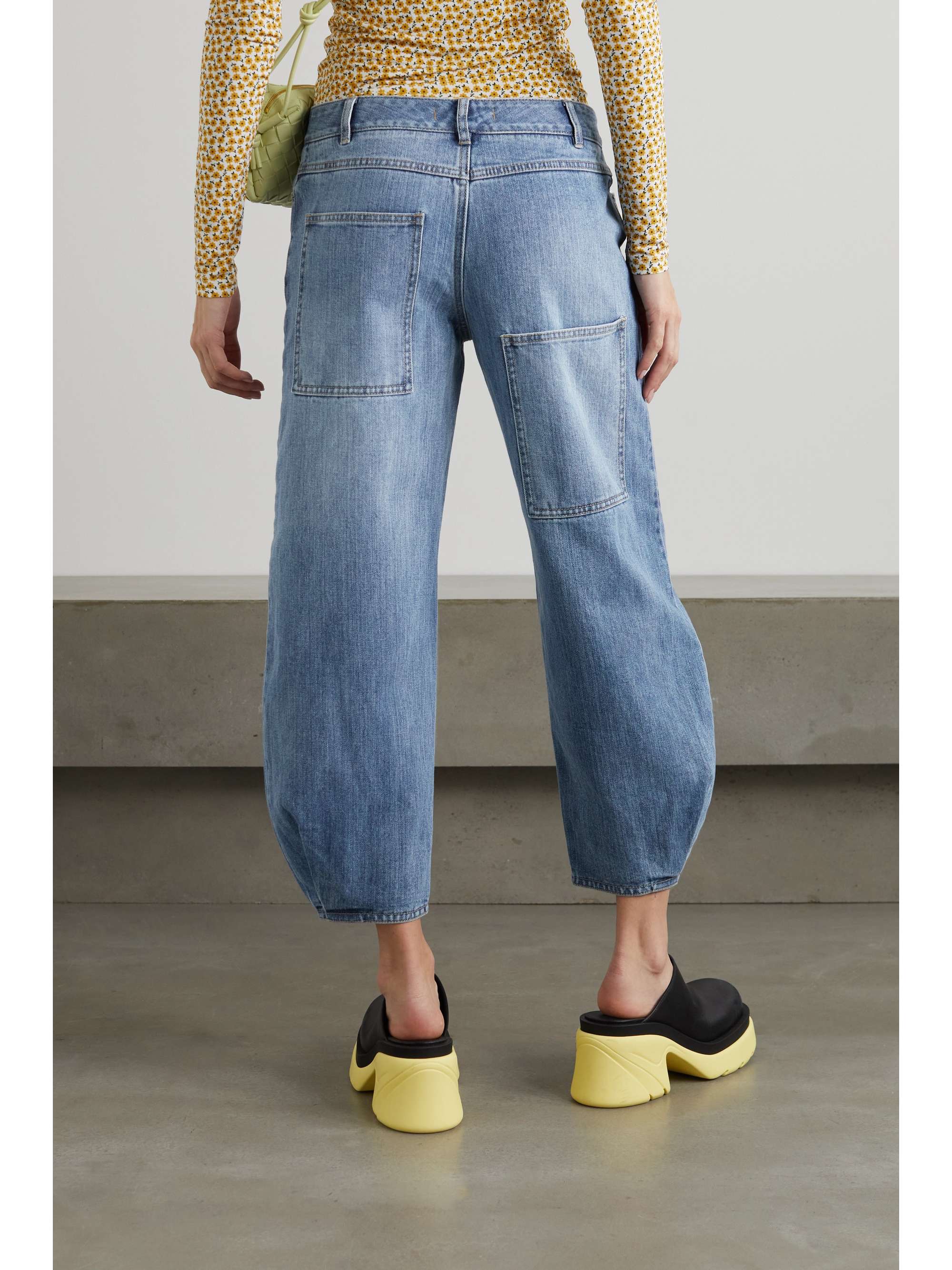 Mid denim Fundamentals Brancusi cropped 