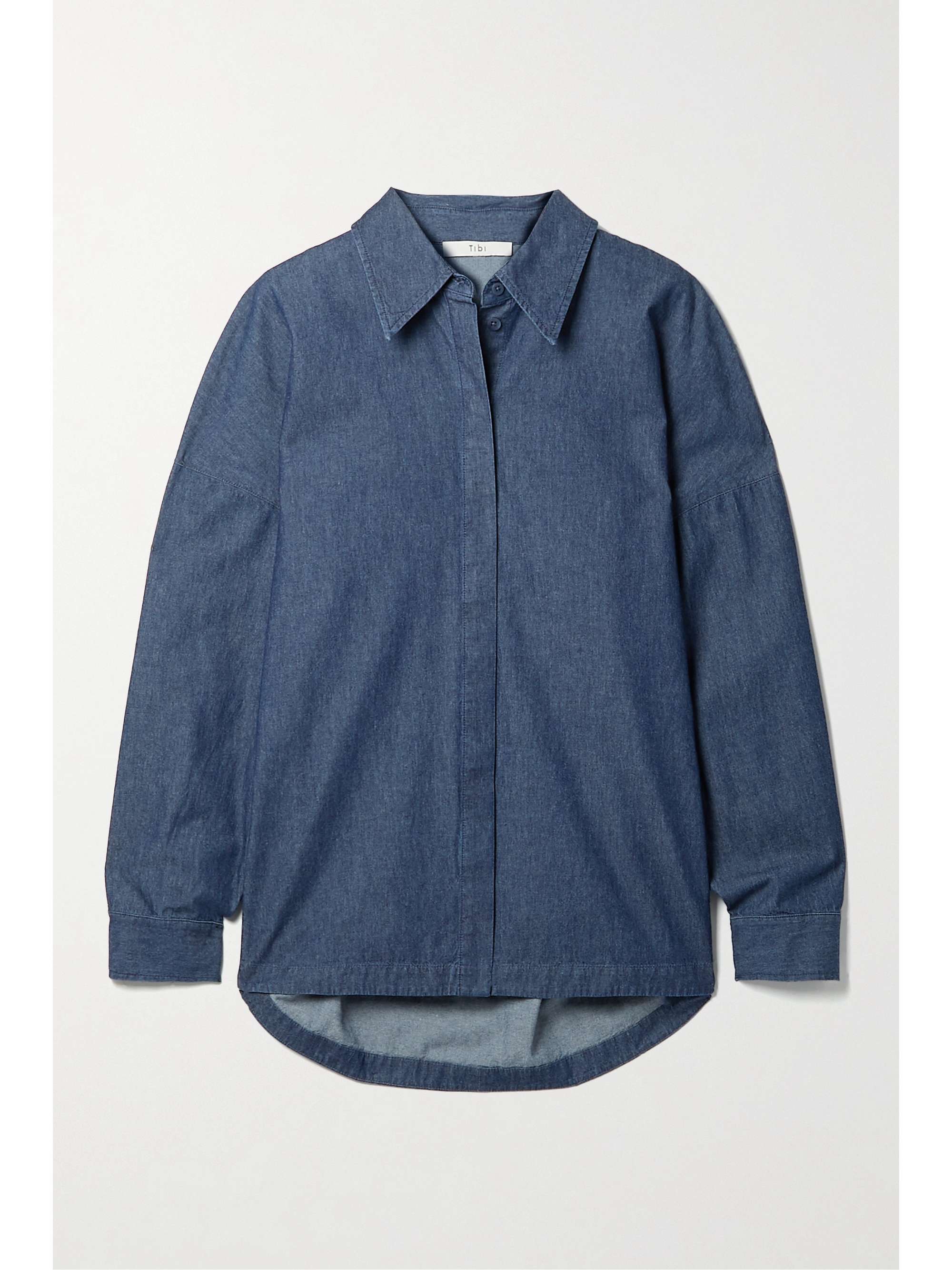 oversized chambray shirt