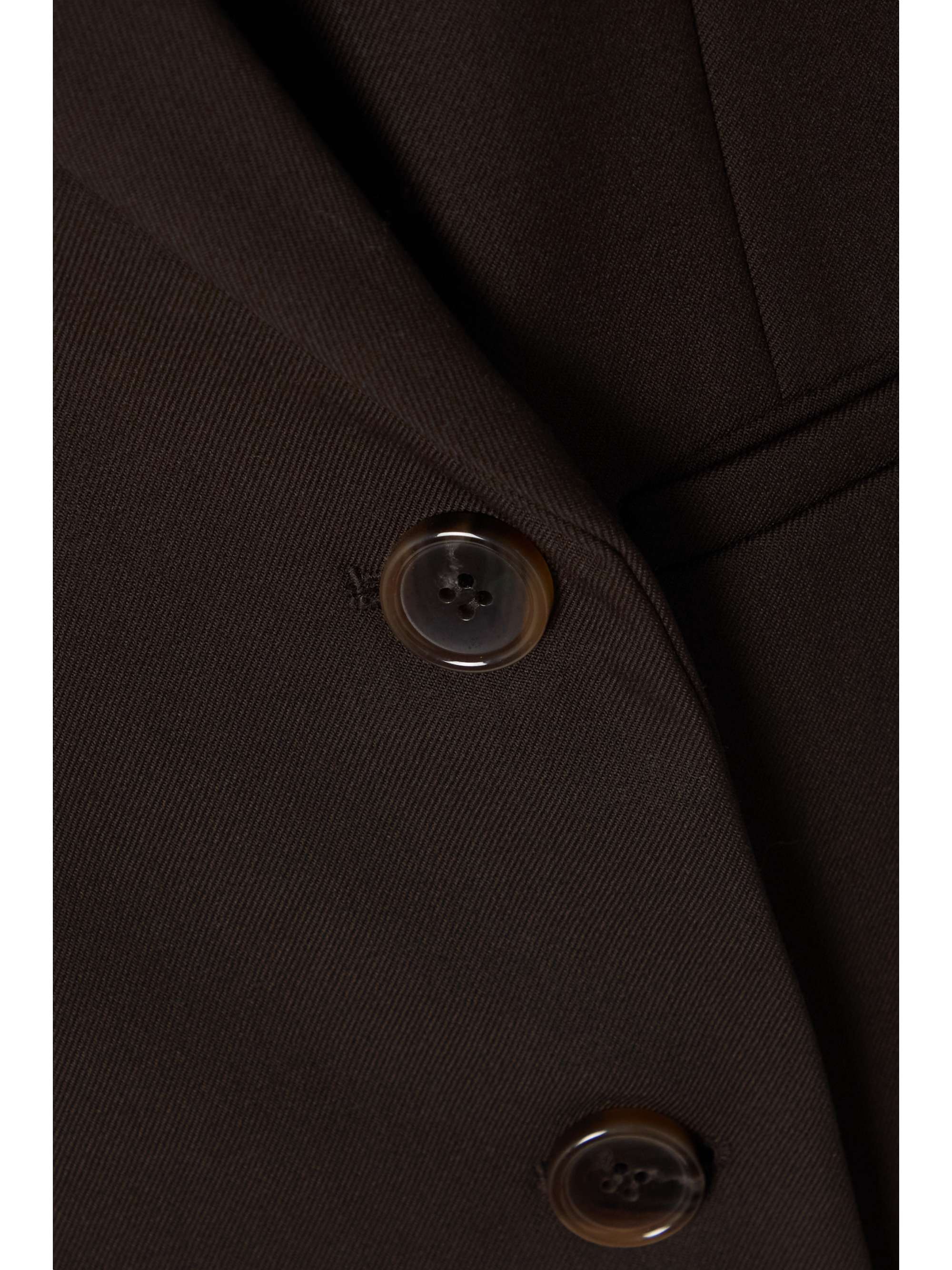 THE FRANKIE SHOP Varda double-breasted wool-blend twill blazer