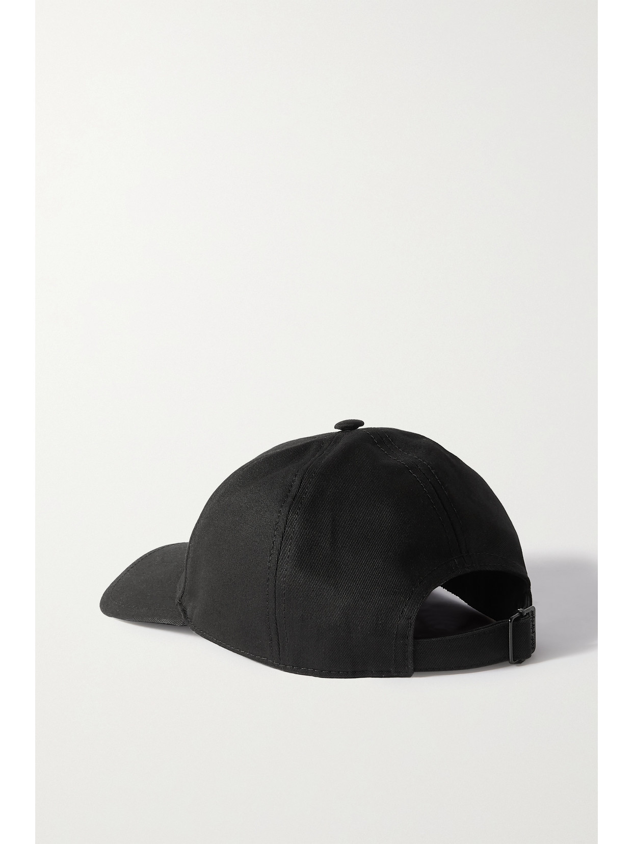 Sl-embroidered Cotton-canvas Baseball Cap In Black