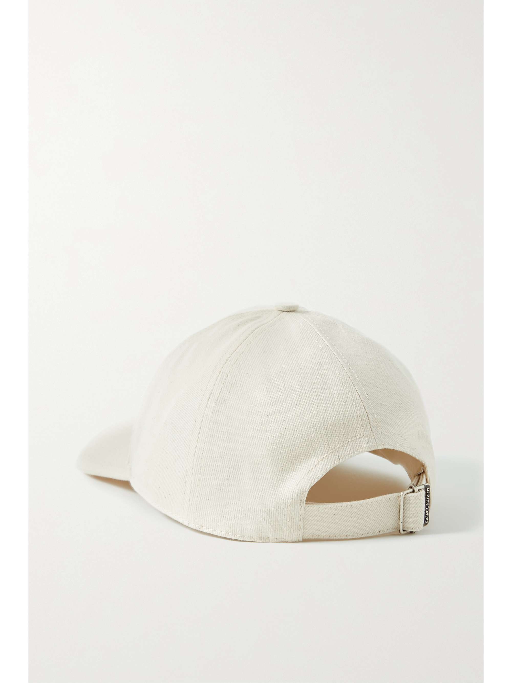 SAINT LAURENT Baseballkappe aus Baumwoll-Twill mit Applikation und Stickerei