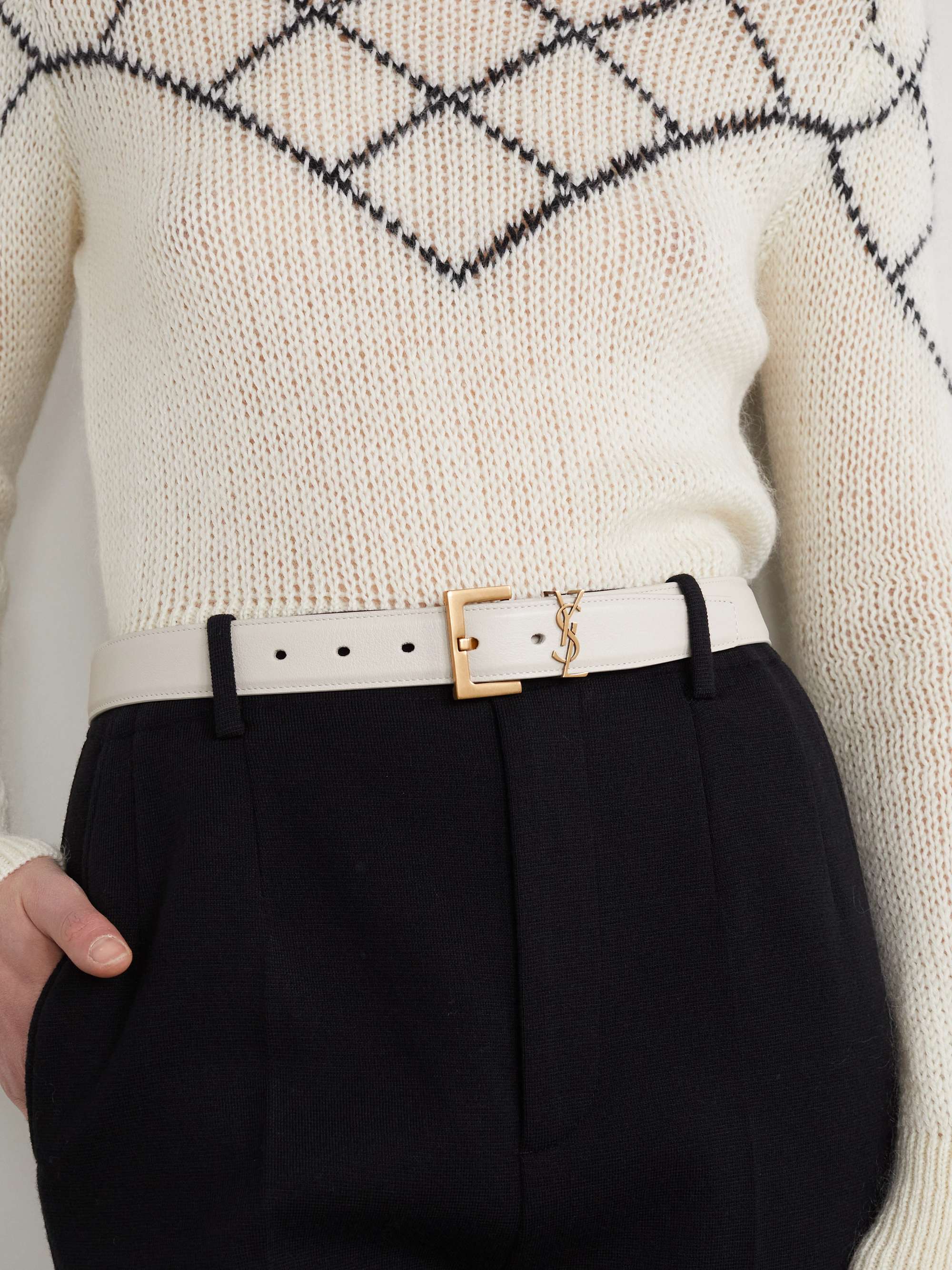 نيت-أ-بورتر | SAINT LAURENT | Cassandre leather belt نيت-أ-بورتر | SAINT LAURENT | Cassandre leather belt
