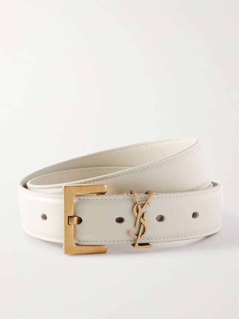 Saint Laurent Cassandre Leather Belt