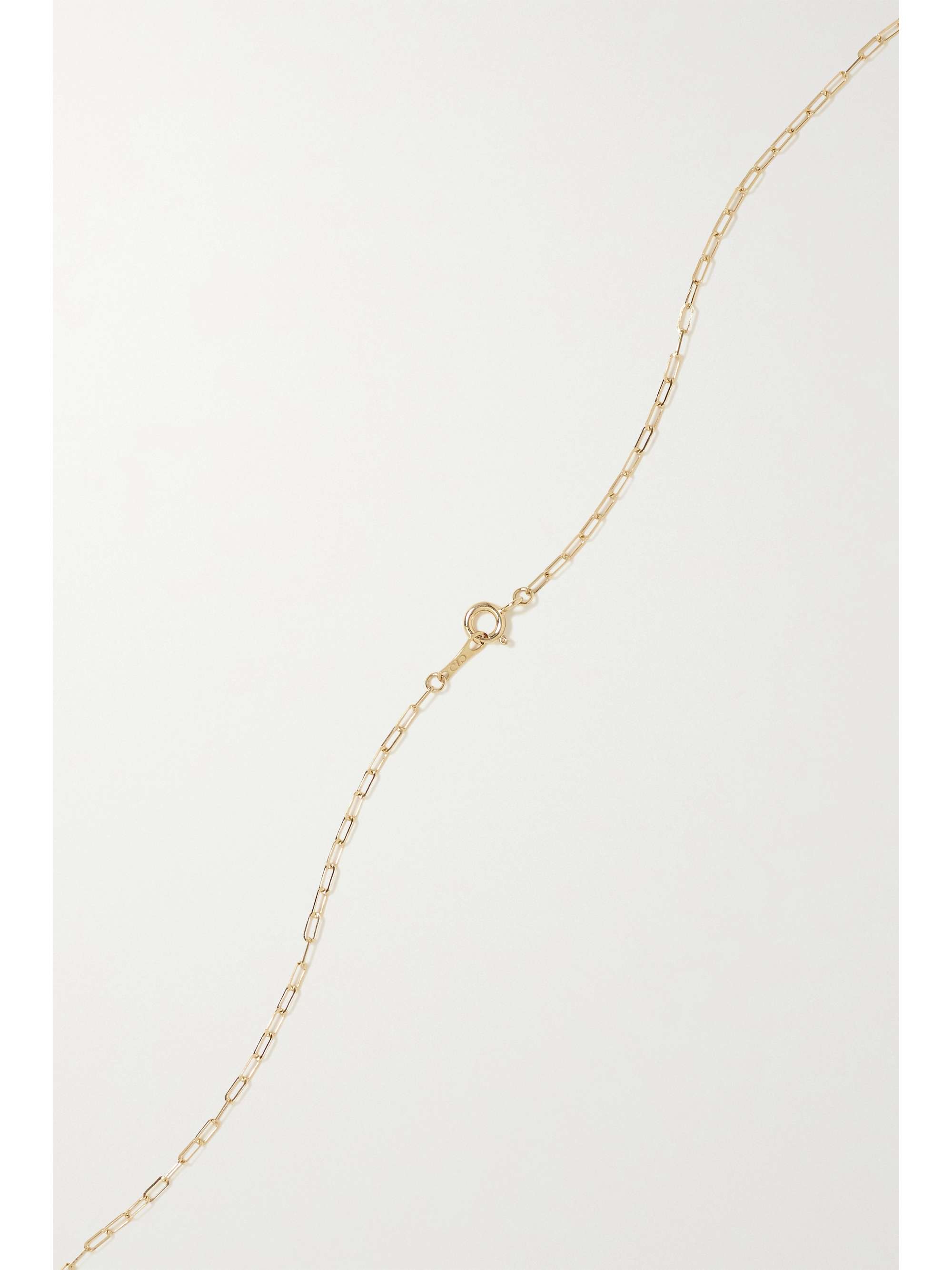 CVC STONES Empress 18-karat gold, stone and diamond necklace