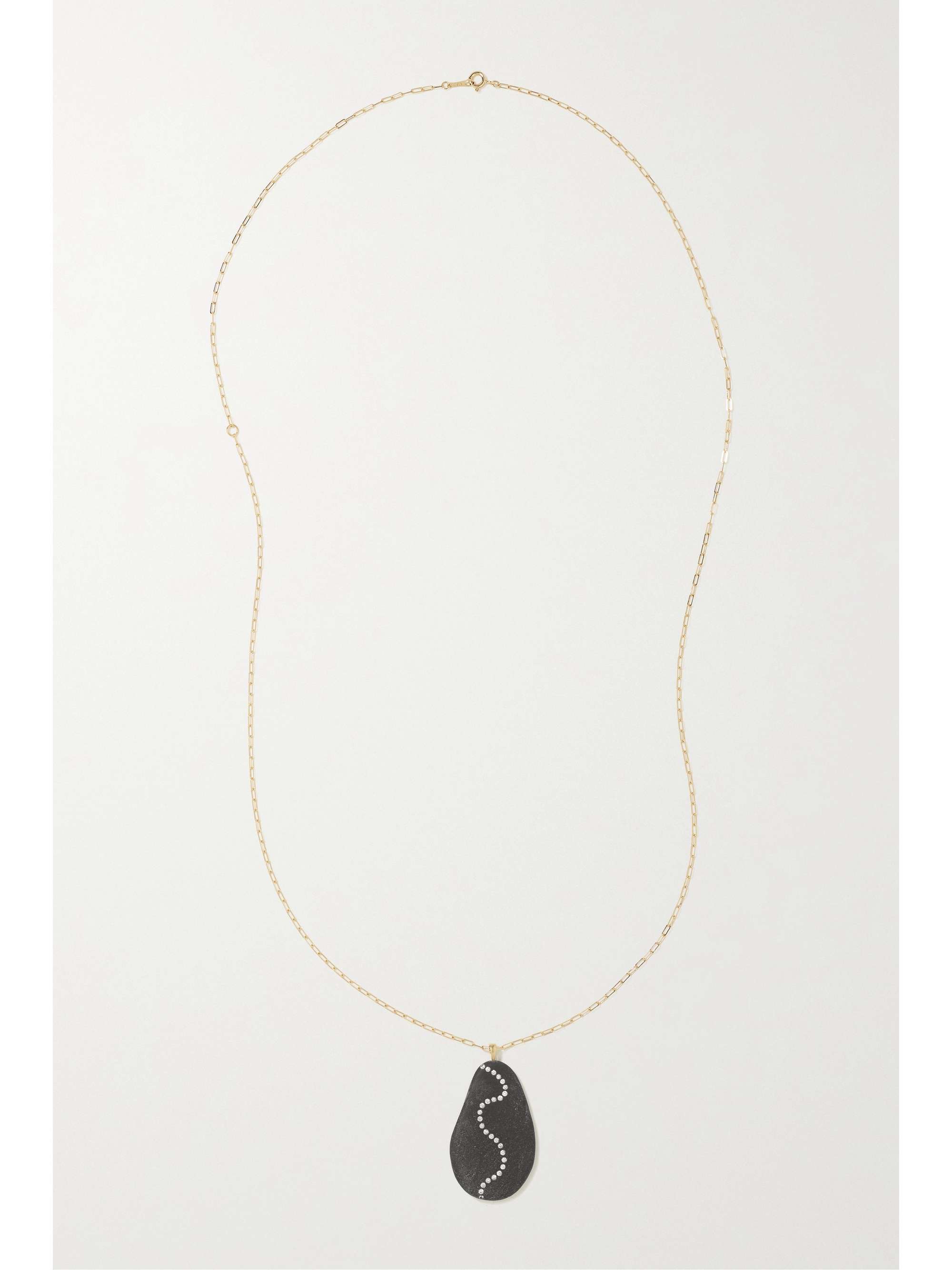 CVC STONES Empress 18-karat gold, stone and diamond necklace