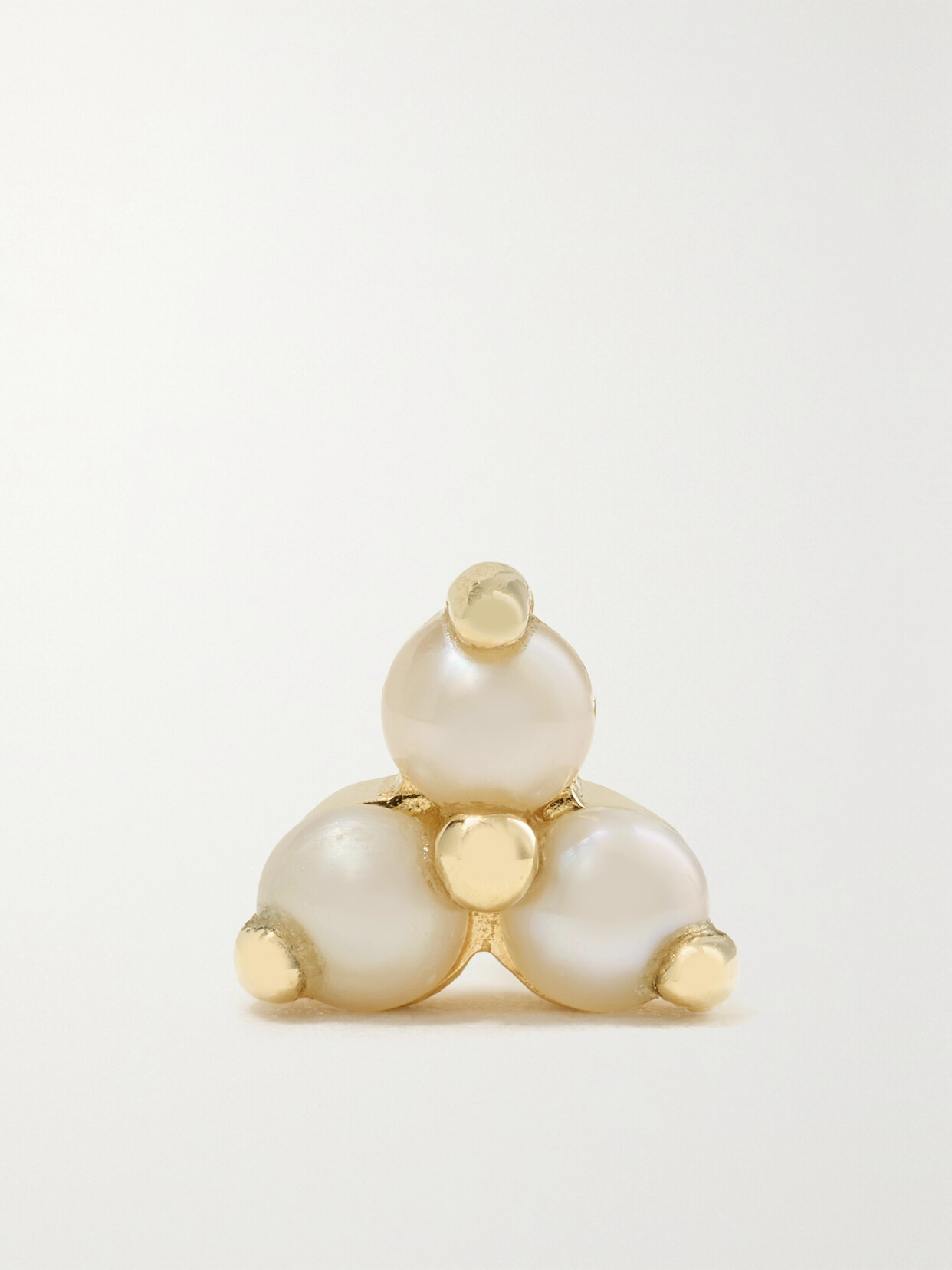 MARIA TASH Trinity 14-karat  Pearl Single Earring