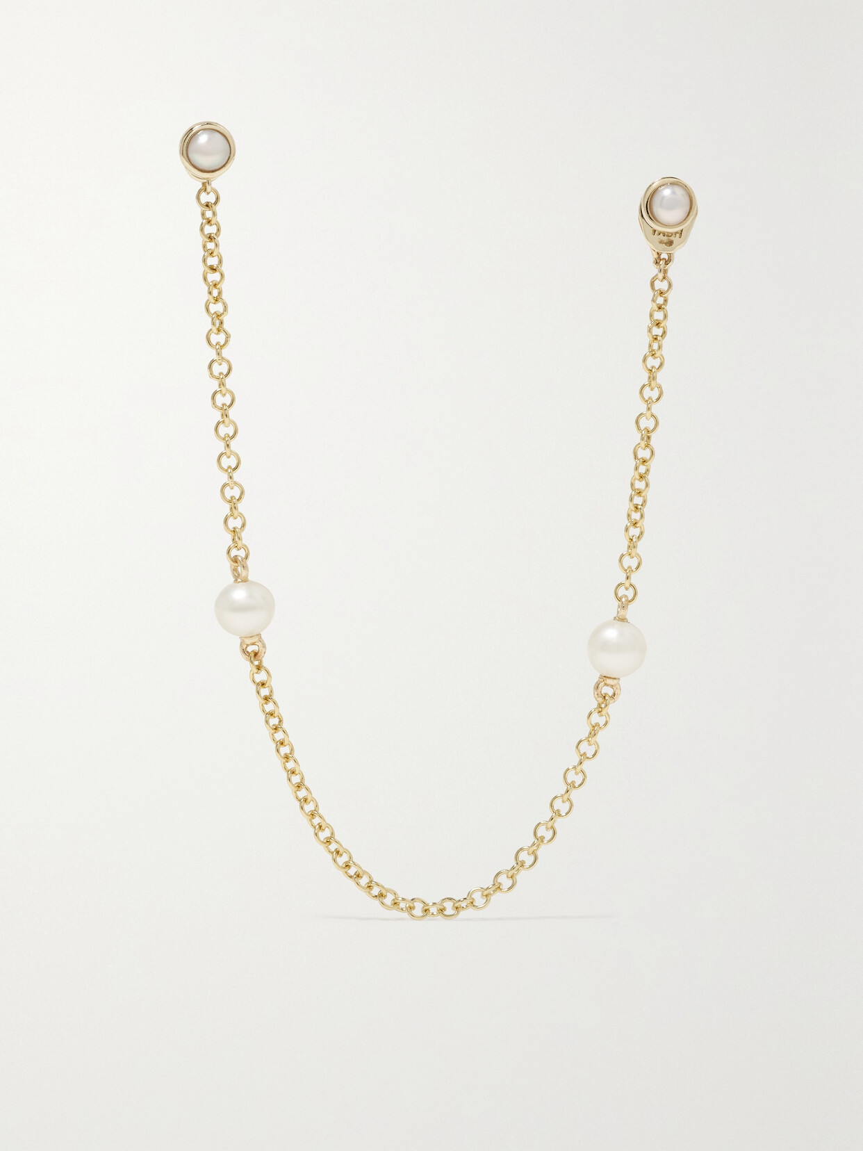 MARIA TASH - 14-karat Gold Pearl Earring - one size 22 Awaiting product image