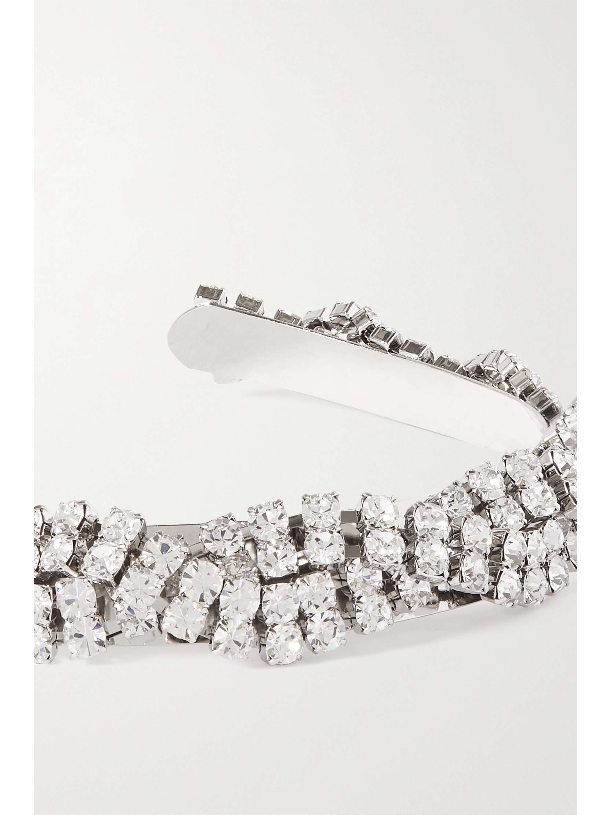 LELET NY Silberfarbener Haarreif mit Swarovski-Kristallen