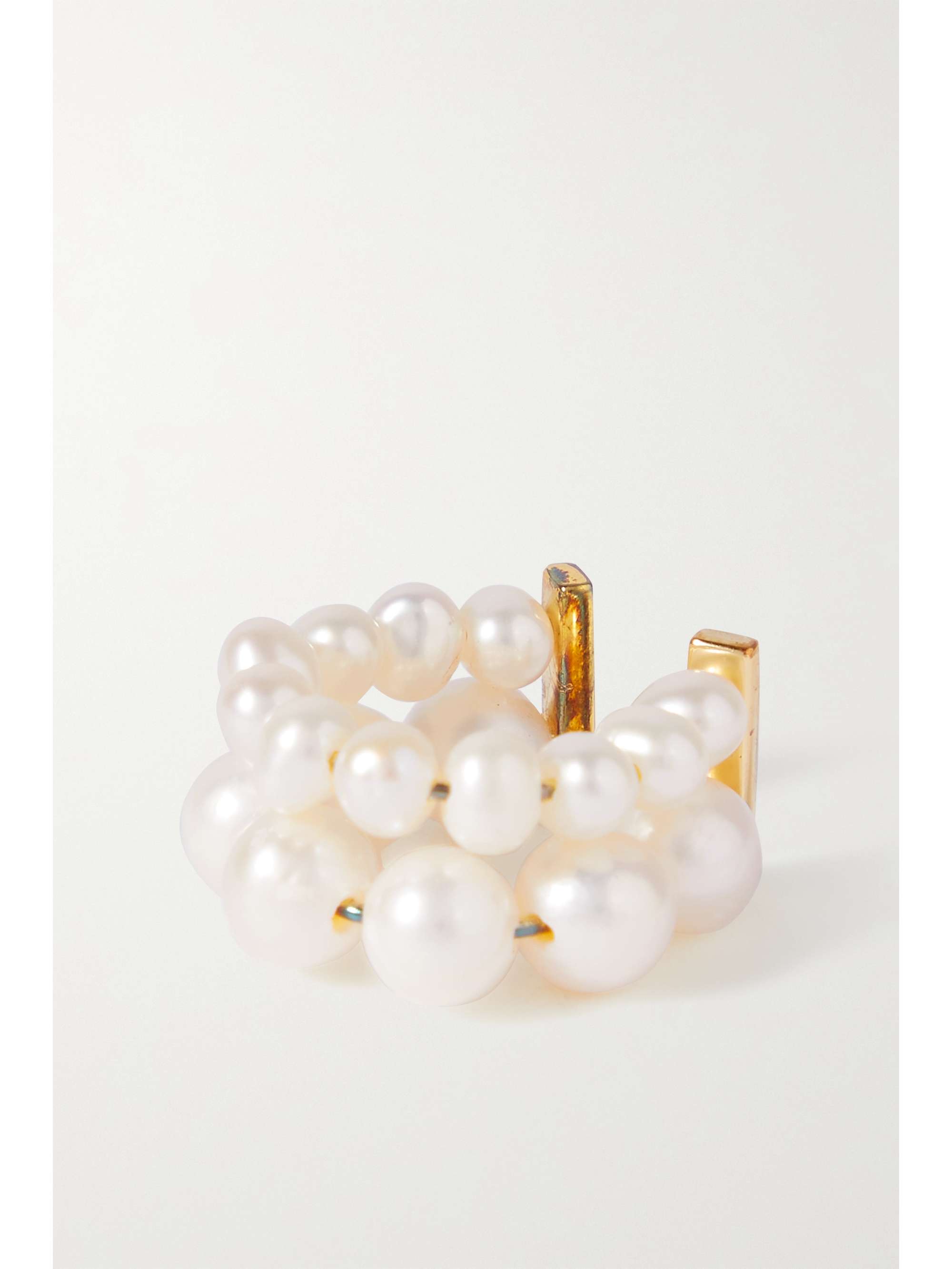 COMPLETEDWORKS Gold-plated pearl ear cuff