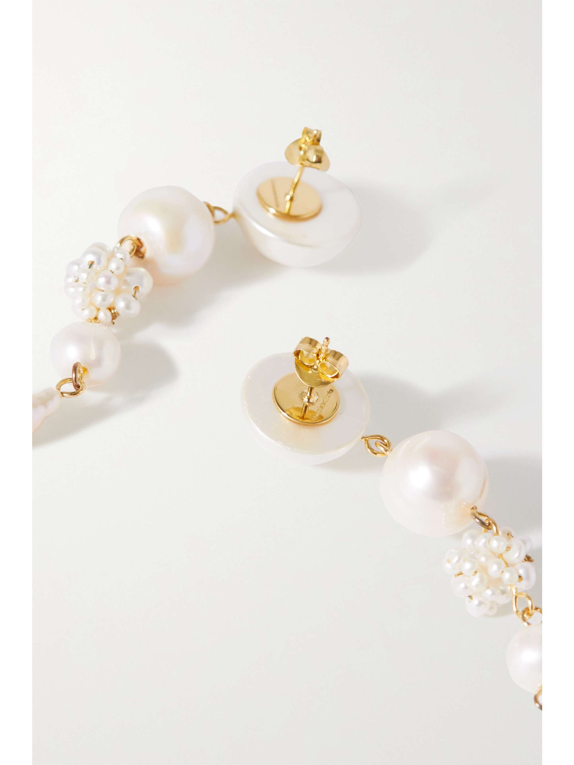 COMPLETEDWORKS Gold vermeil pearl earrings