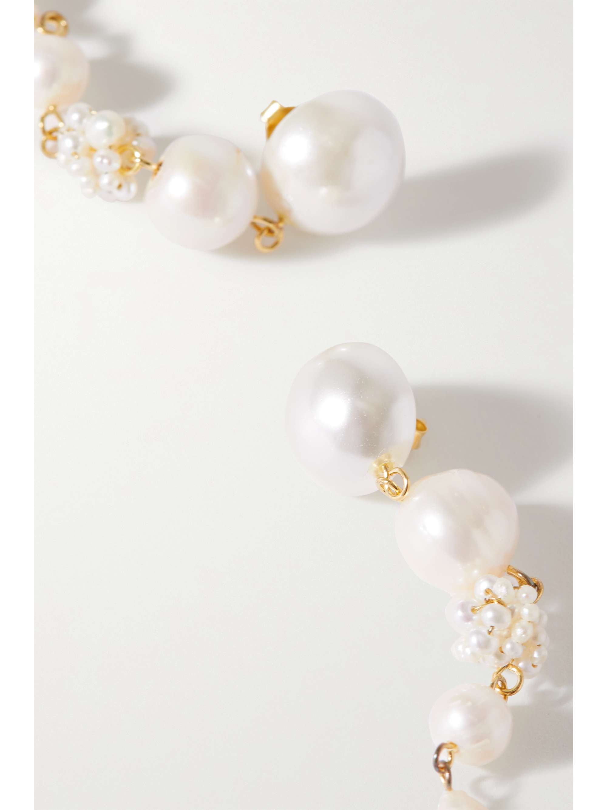 COMPLETEDWORKS Gold vermeil pearl earrings