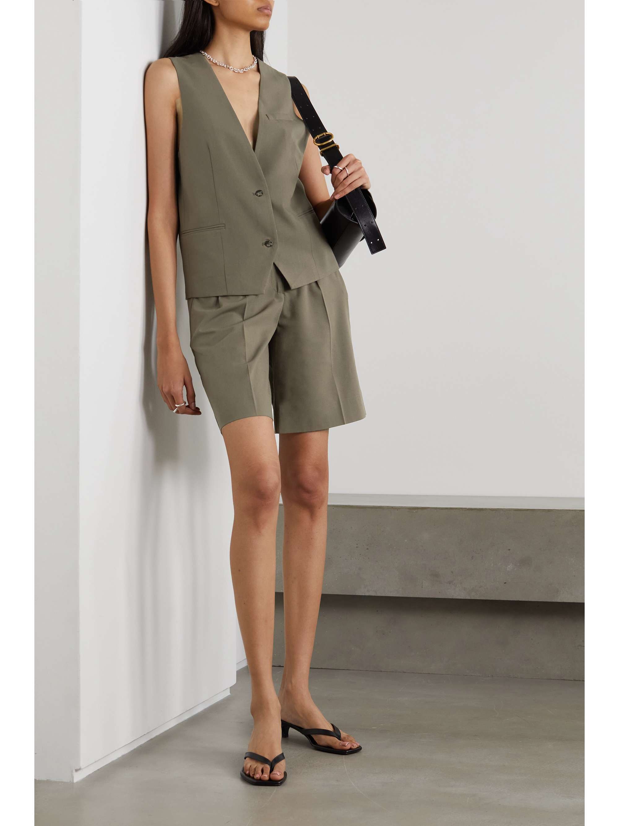 REMAIN BIRGER CHRISTENSEN Anjelica recycled grain de poudre vest
