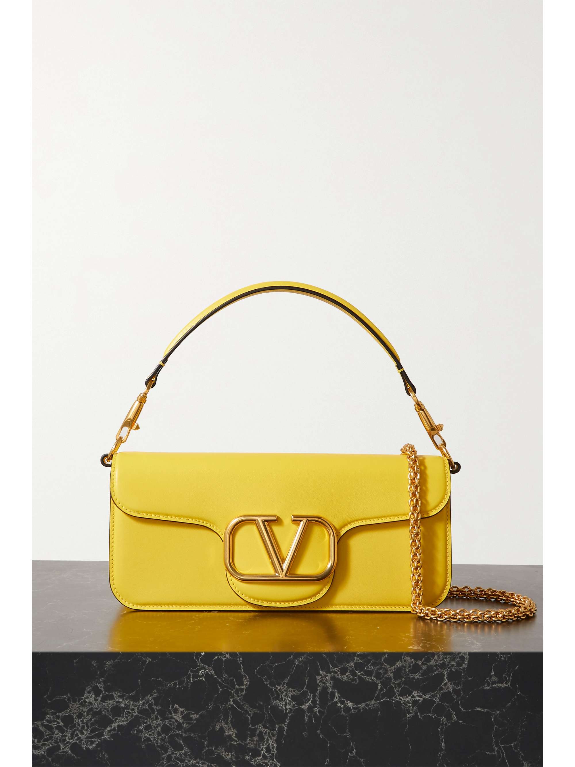 VALENTINO GARAVANI Valentino Garavani VLOGO leather shoulder bag NET