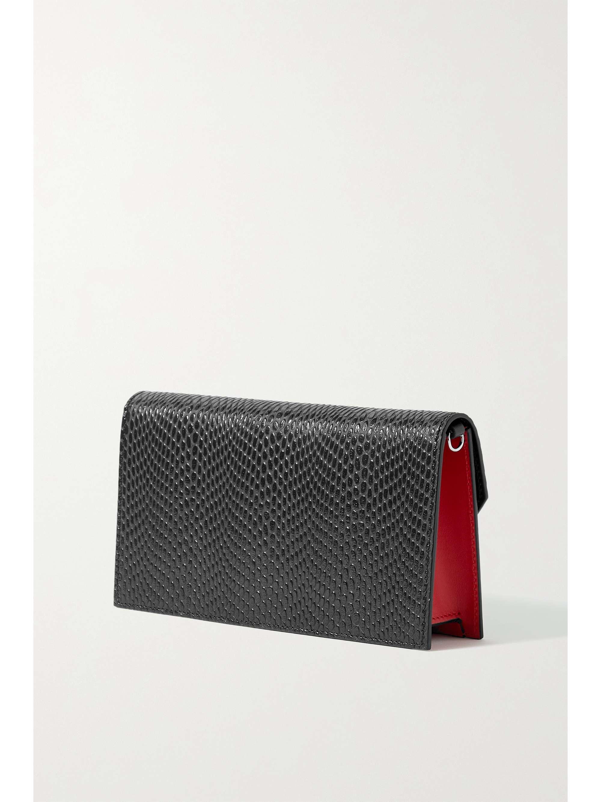 CHRISTIAN LOUBOUTIN Loubi54 snake-effect leather clutch