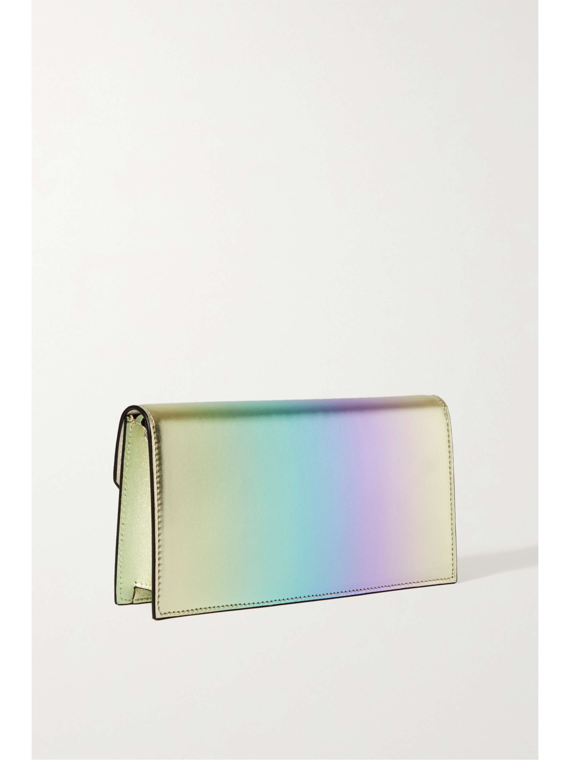 CHRISTIAN LOUBOUTIN Loubi54 Clutch aus changierendem Leder