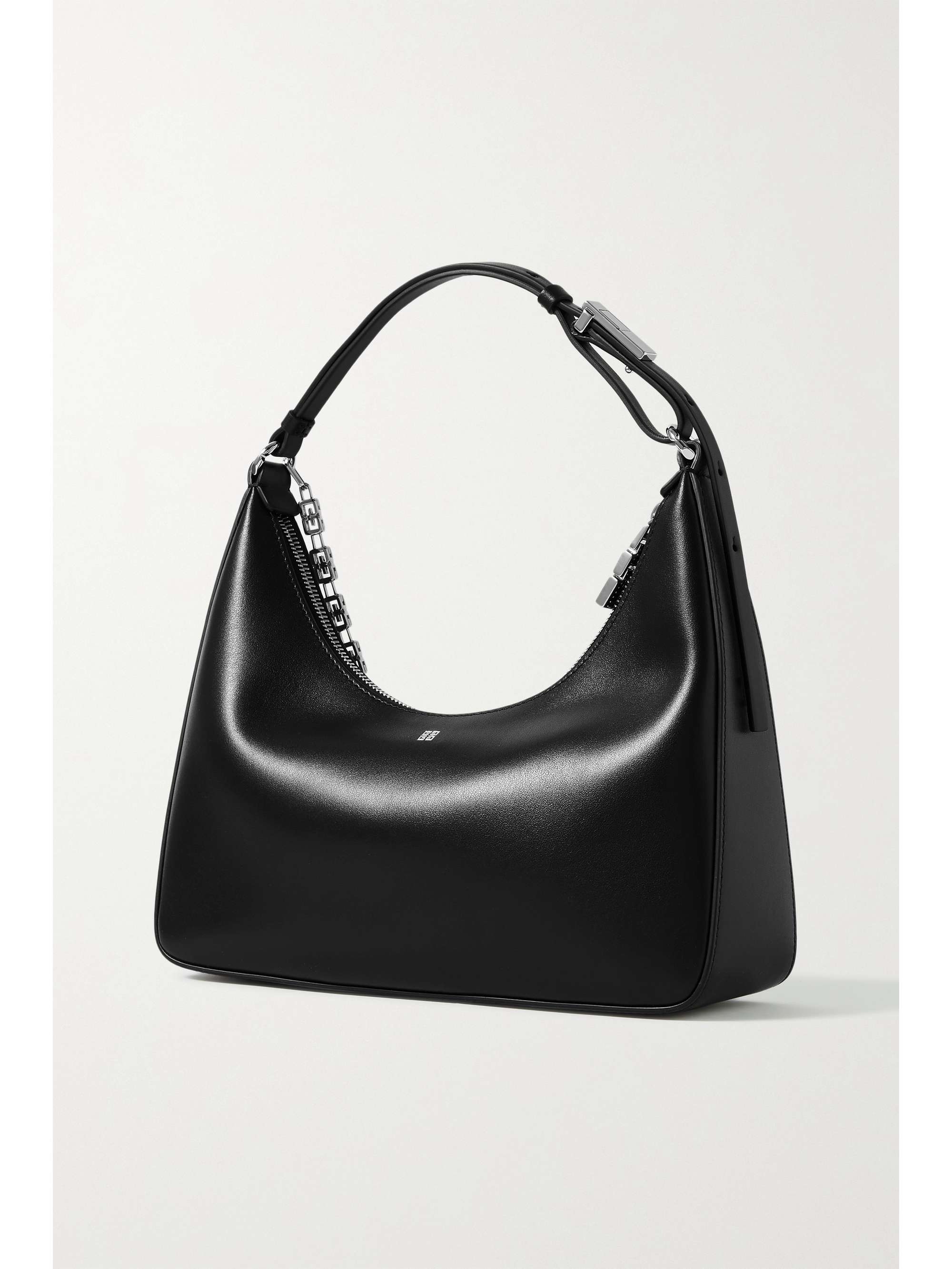 GIVENCHY Moon Cut Out small chain-embellished leather shoulder bag ...