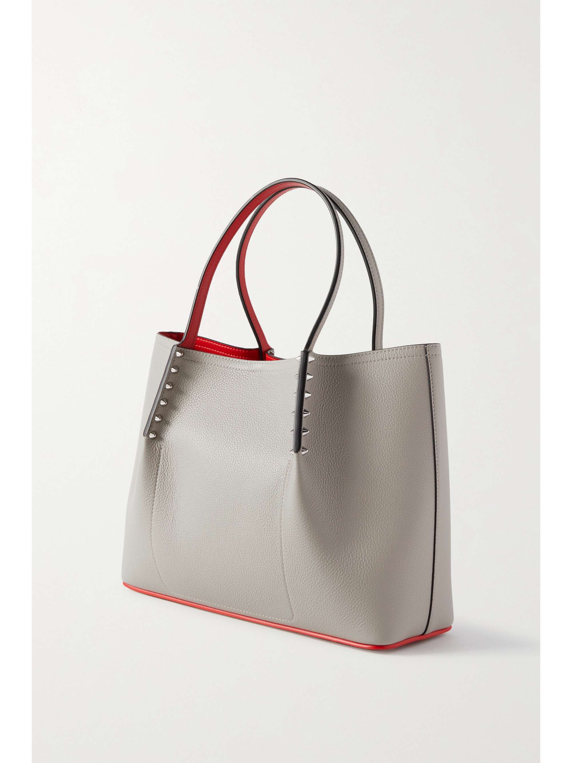 CHRISTIAN LOUBOUTIN Cabarock small spiked textured-leather tote