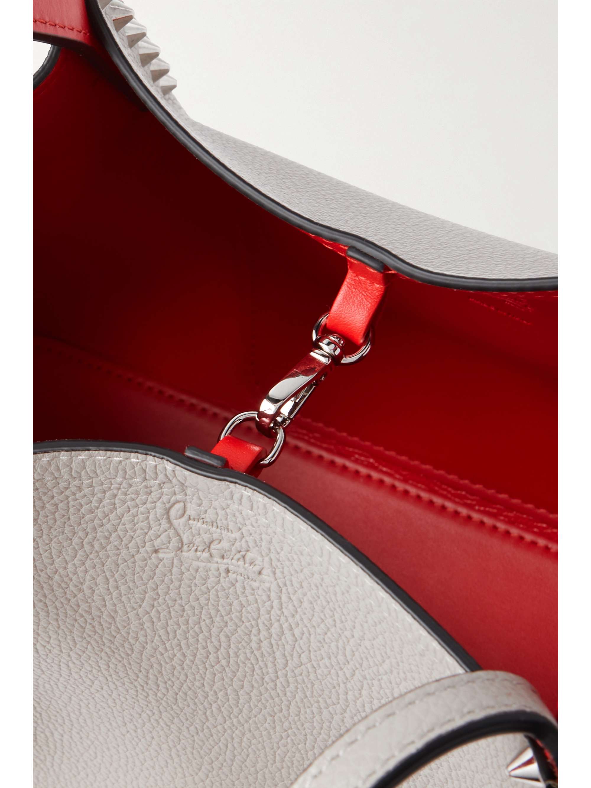 CHRISTIAN LOUBOUTIN Cabarock small spiked textured-leather tote