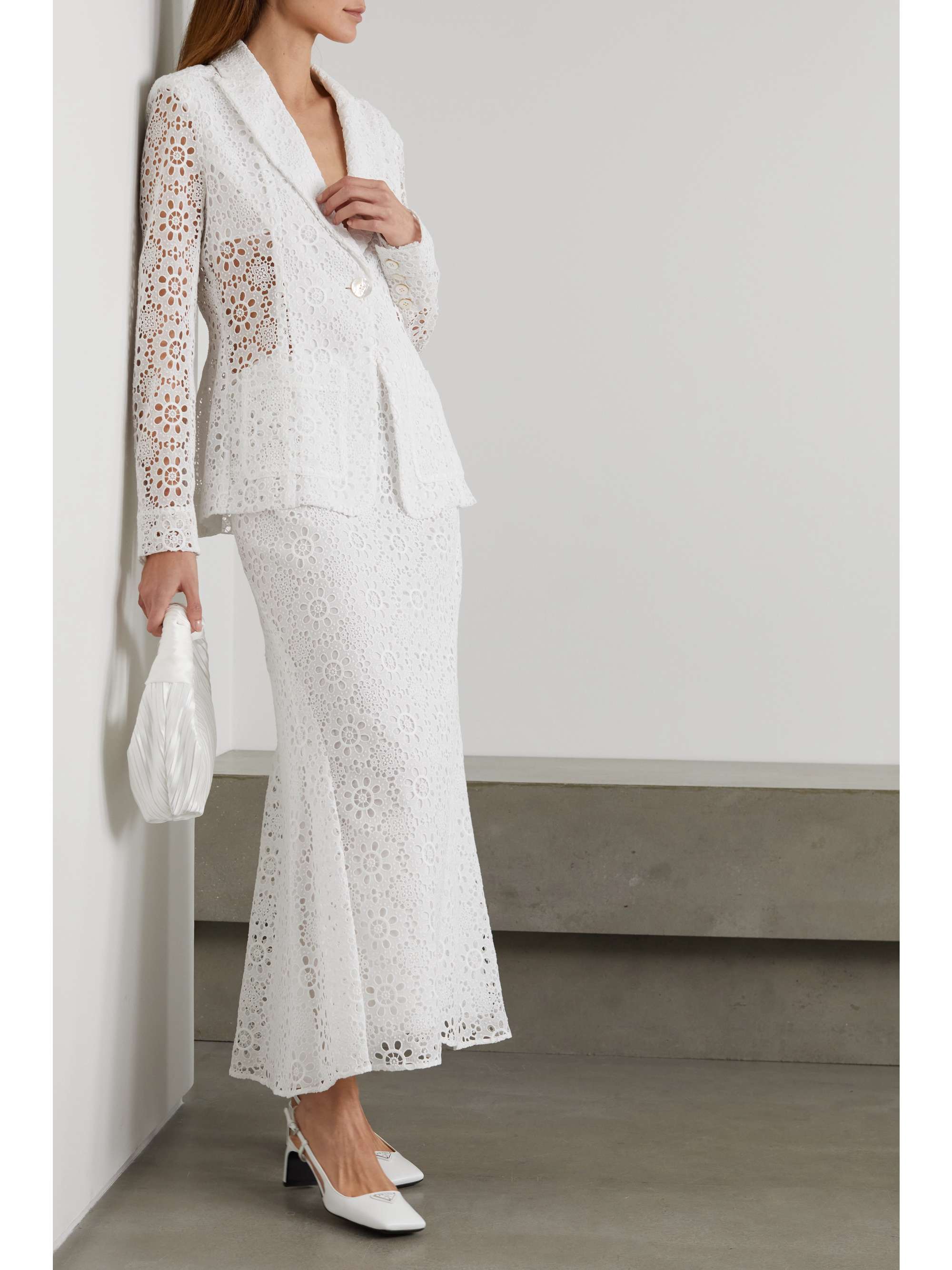 White Lilith broderie anglaise cotton 