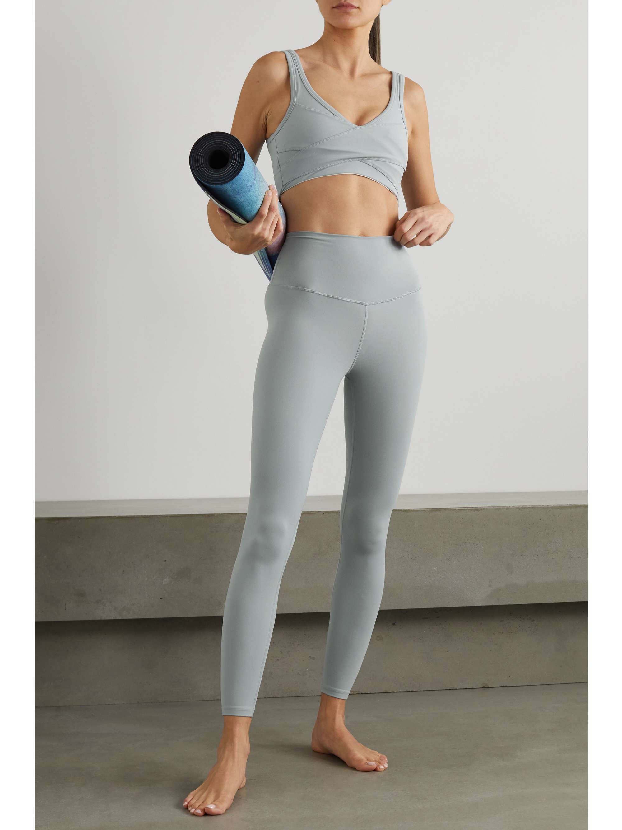 VARLEY + NET SUSTAIN Always Kellam wrap-effect recycled stretch sports bra