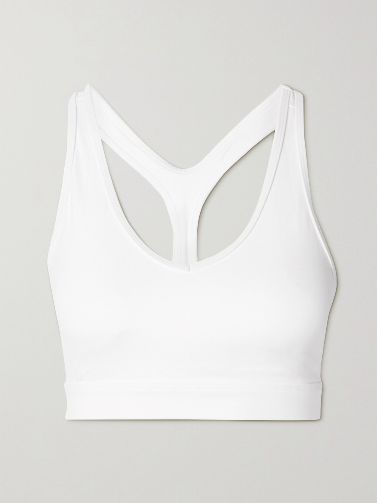 Varley Let's Go Park Stretch-jersey Tennis Sports Bra - White