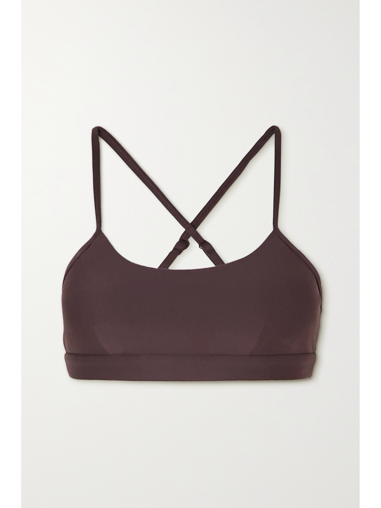 Alo Yoga Airlift Intrigue Cutout Stretch Sports Bra In Gray