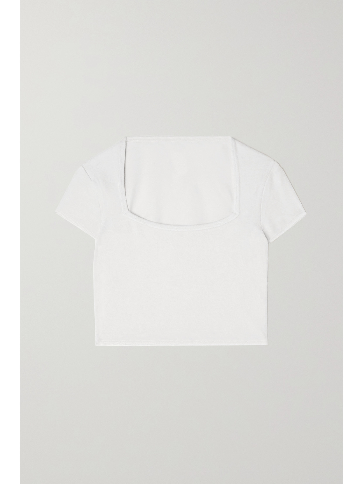 Alo Yoga Beachside Terry High Waist Shorts In Ivory