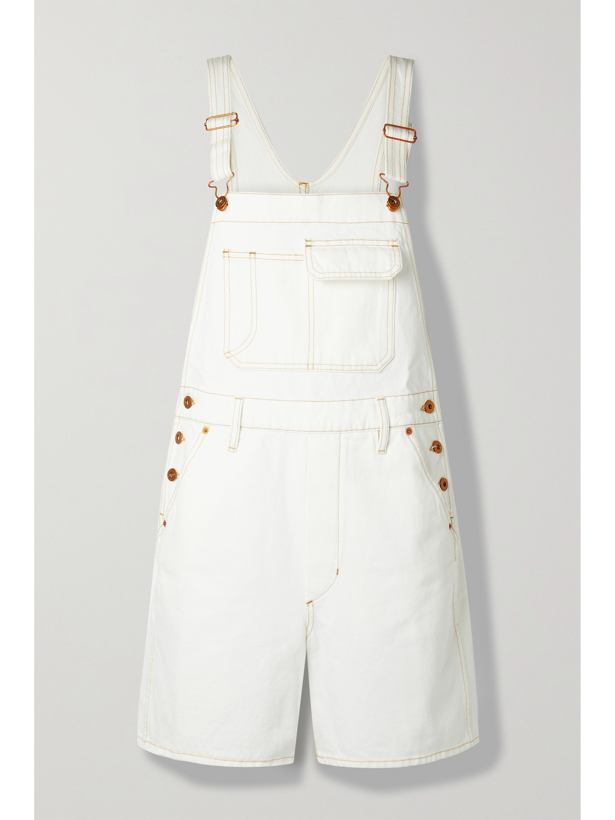 SLVRLAKE + NET SUSTAIN ORGANIC DENIM OVERALLS