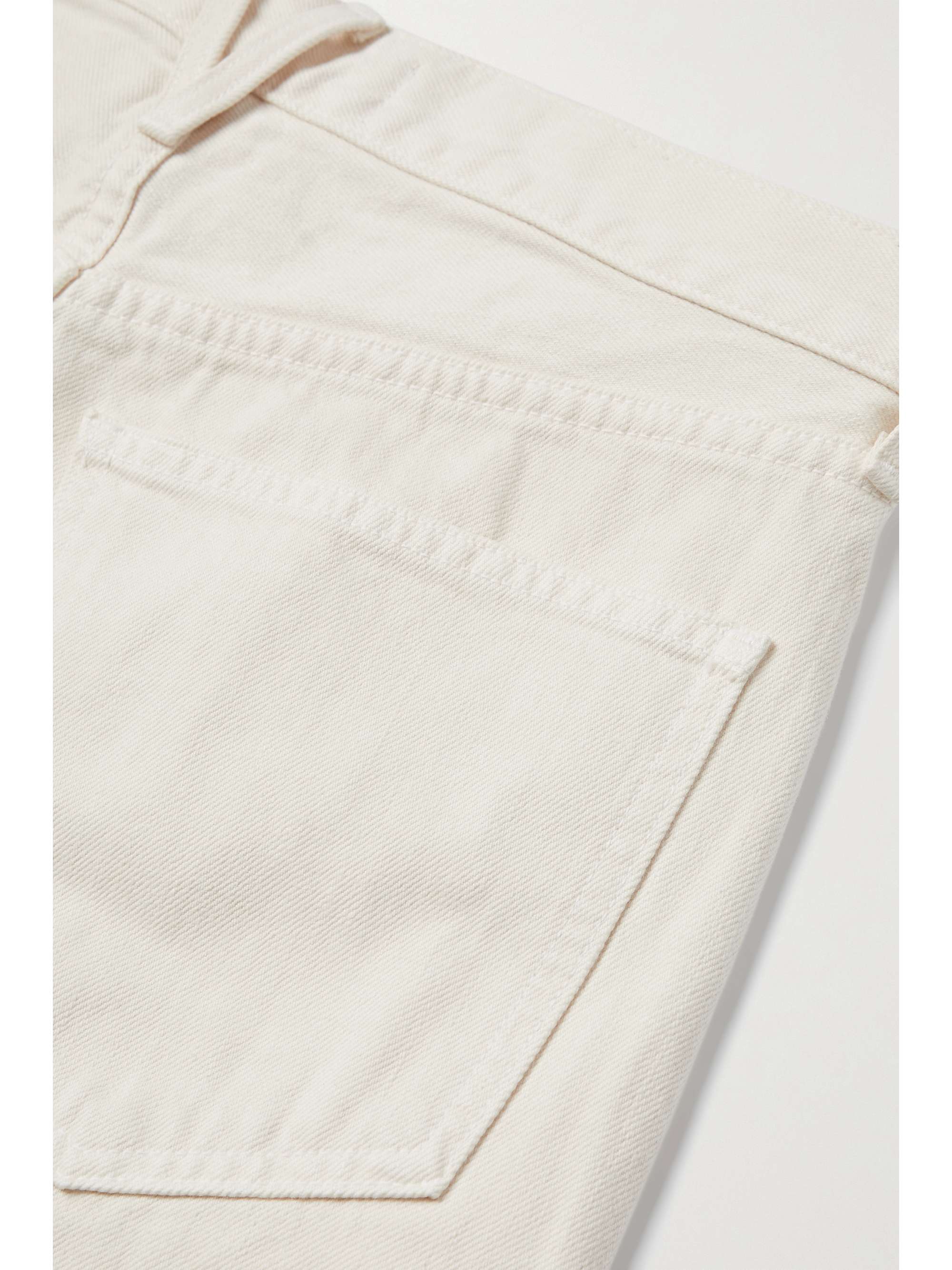 VERONICA BEARD Taylor frayed high-rise wide-leg jeans
