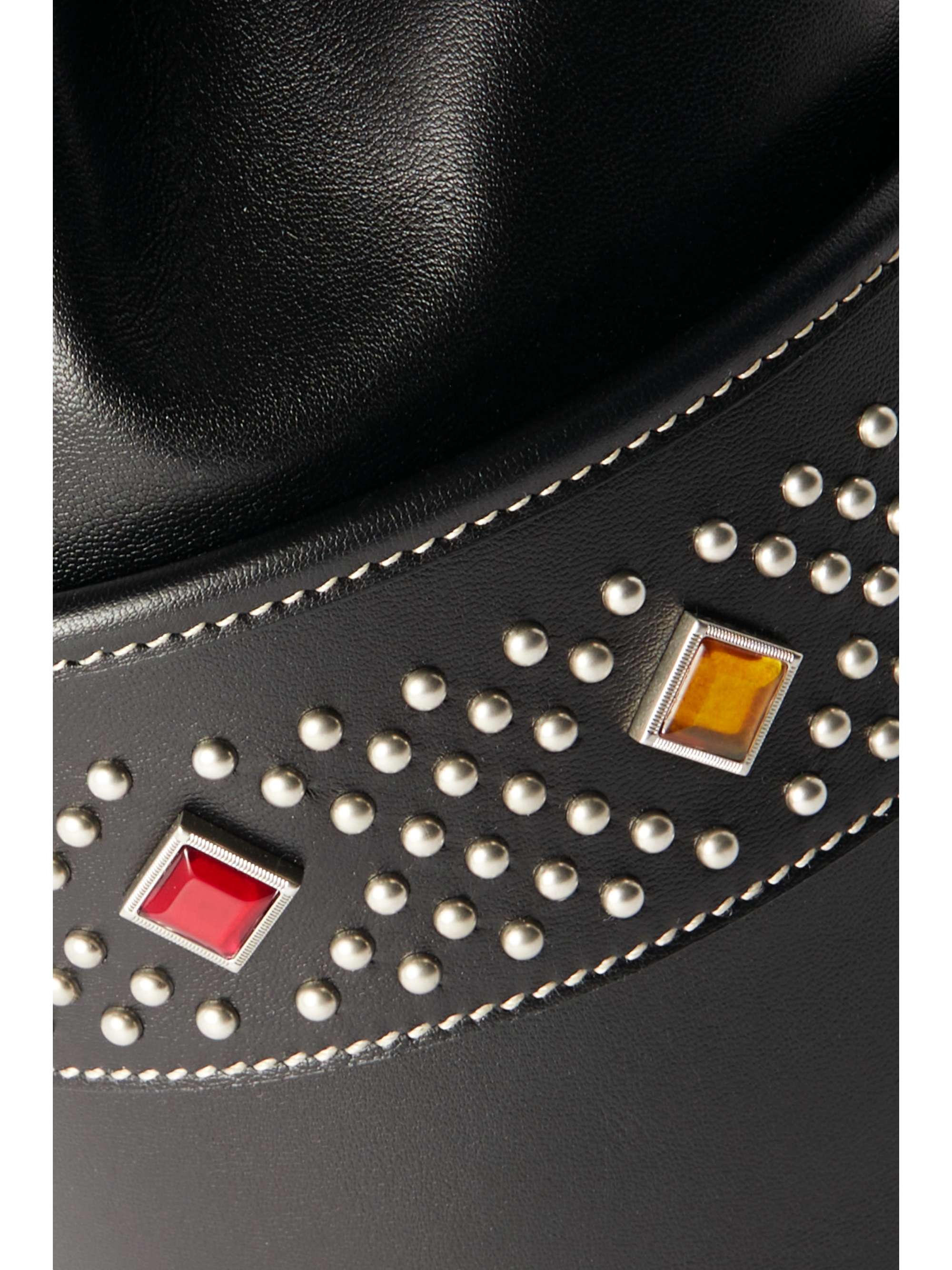SAINT LAURENT Bahia studded leather bucket bag
