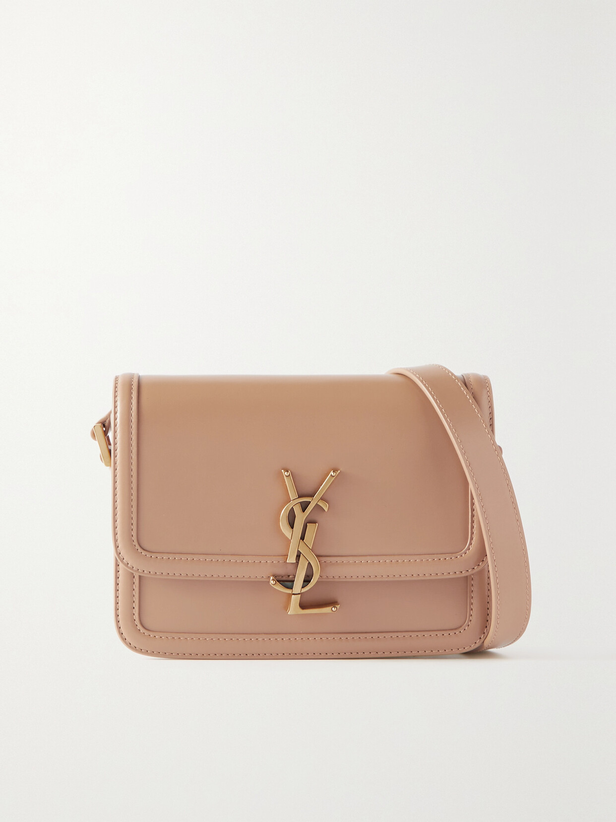 Saint Laurent Solferino Small Leather Shoulder Bag In Brown ModeSens