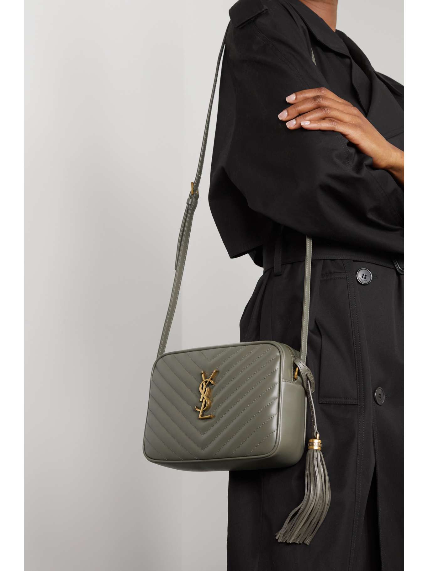 SAINT LAURENT Lou medium quilted leather shoulder bag NETAPORTER