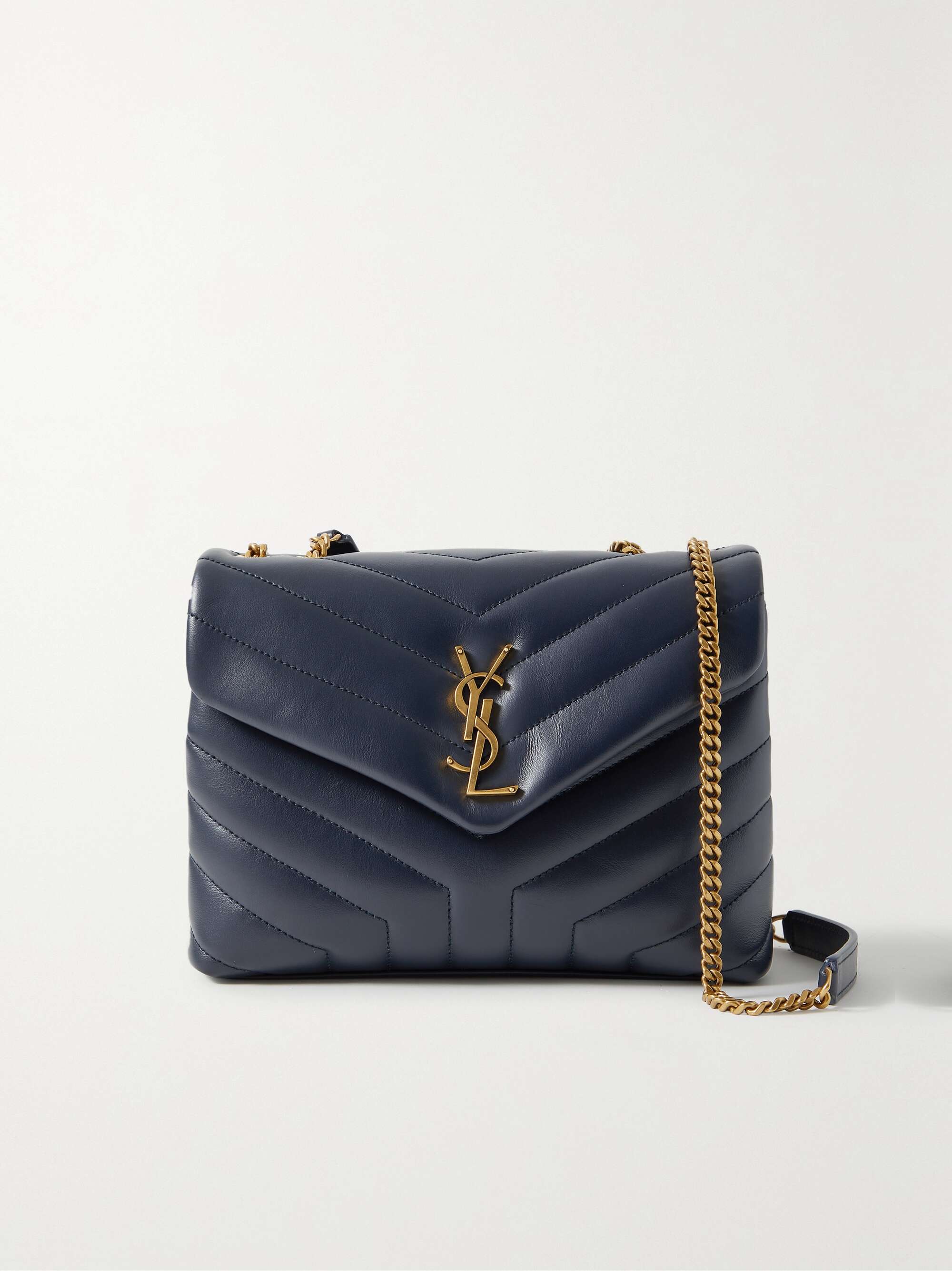 SMALL LOULOU IN QUILTED LEATHER, Saint Laurent