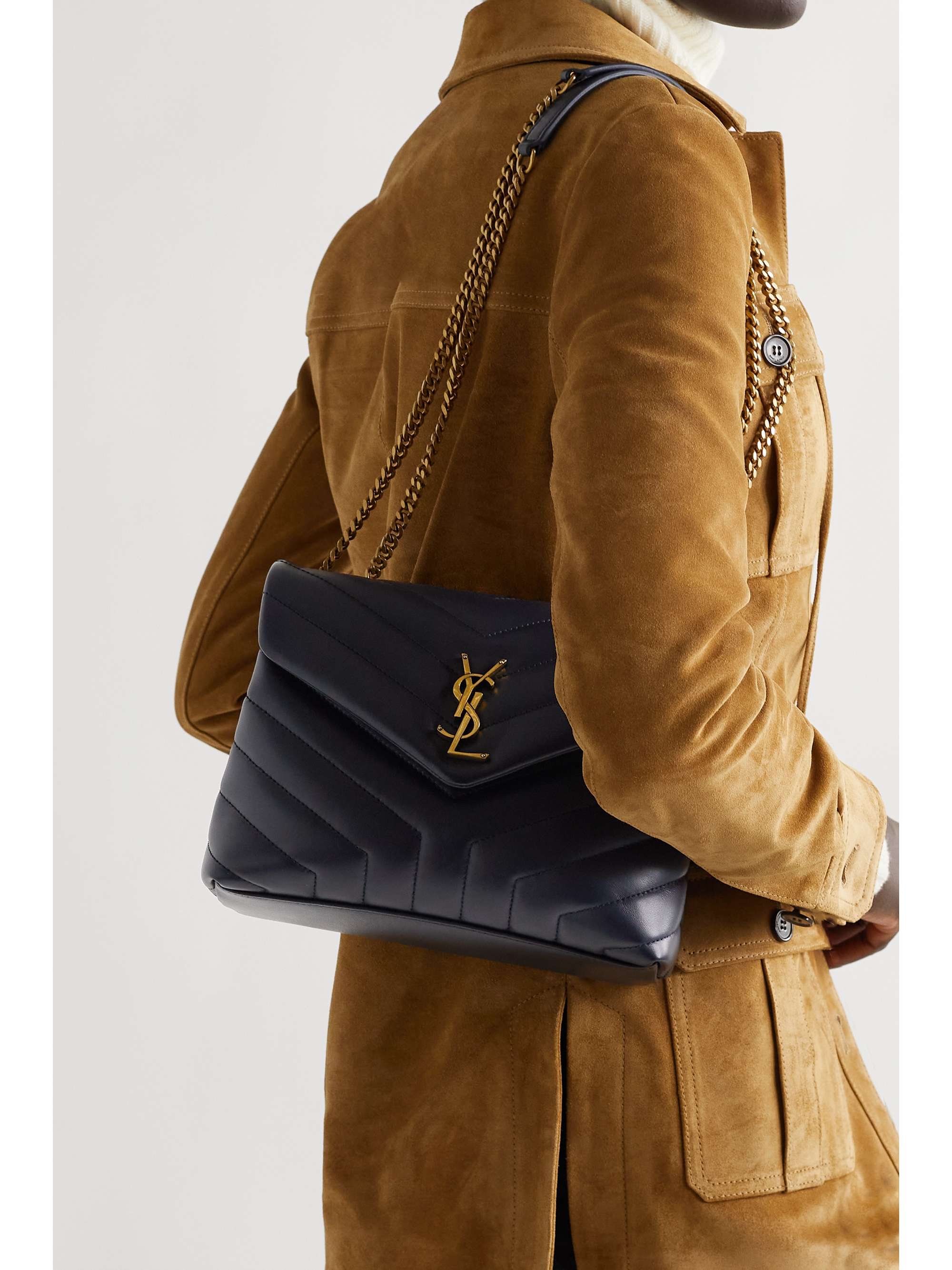 SAINT LAURENT Loulou small quilted leather shoulder bag | NET-A-PORTER