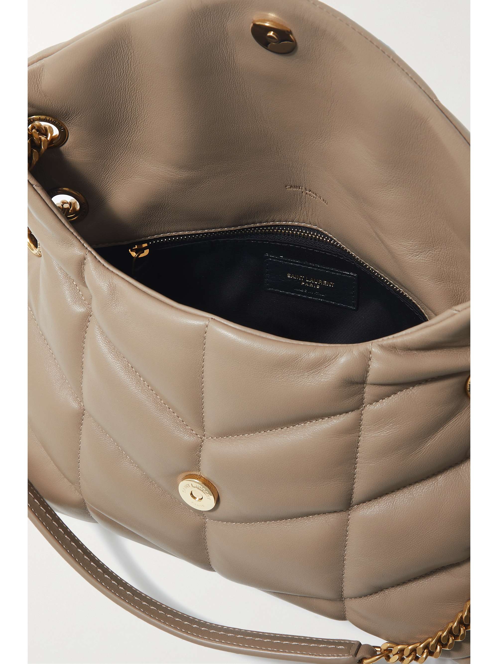 SAINT LAURENT Loulou Puffer small quilted leather shoulder bag