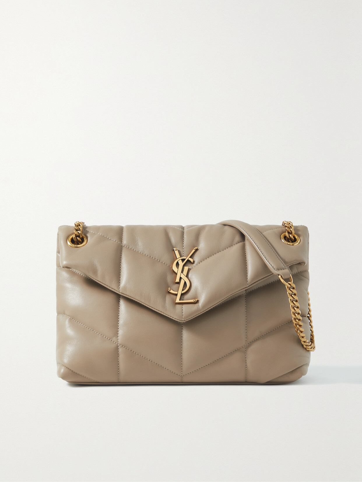 SAINT LAURENT LOULOU PUFFER SMALL QUILTED LEATHER SHOULDER BAG