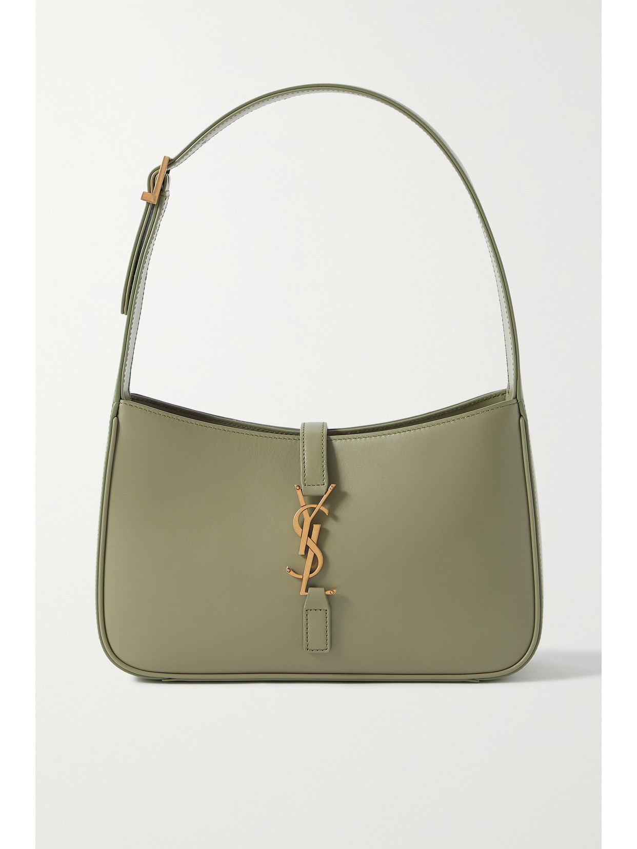 SAINT LAURENT LE 5 À 7 LEATHER SHOULDER BAG
