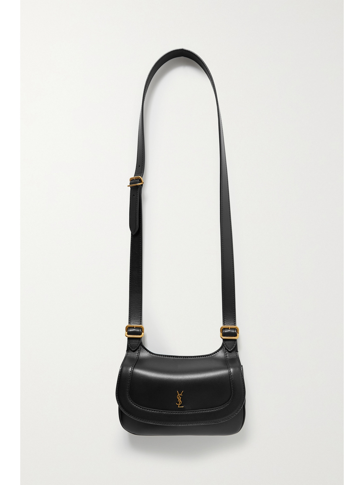 SAINT LAURENT CHARLIE SMALL LEATHER SHOULDER BAG