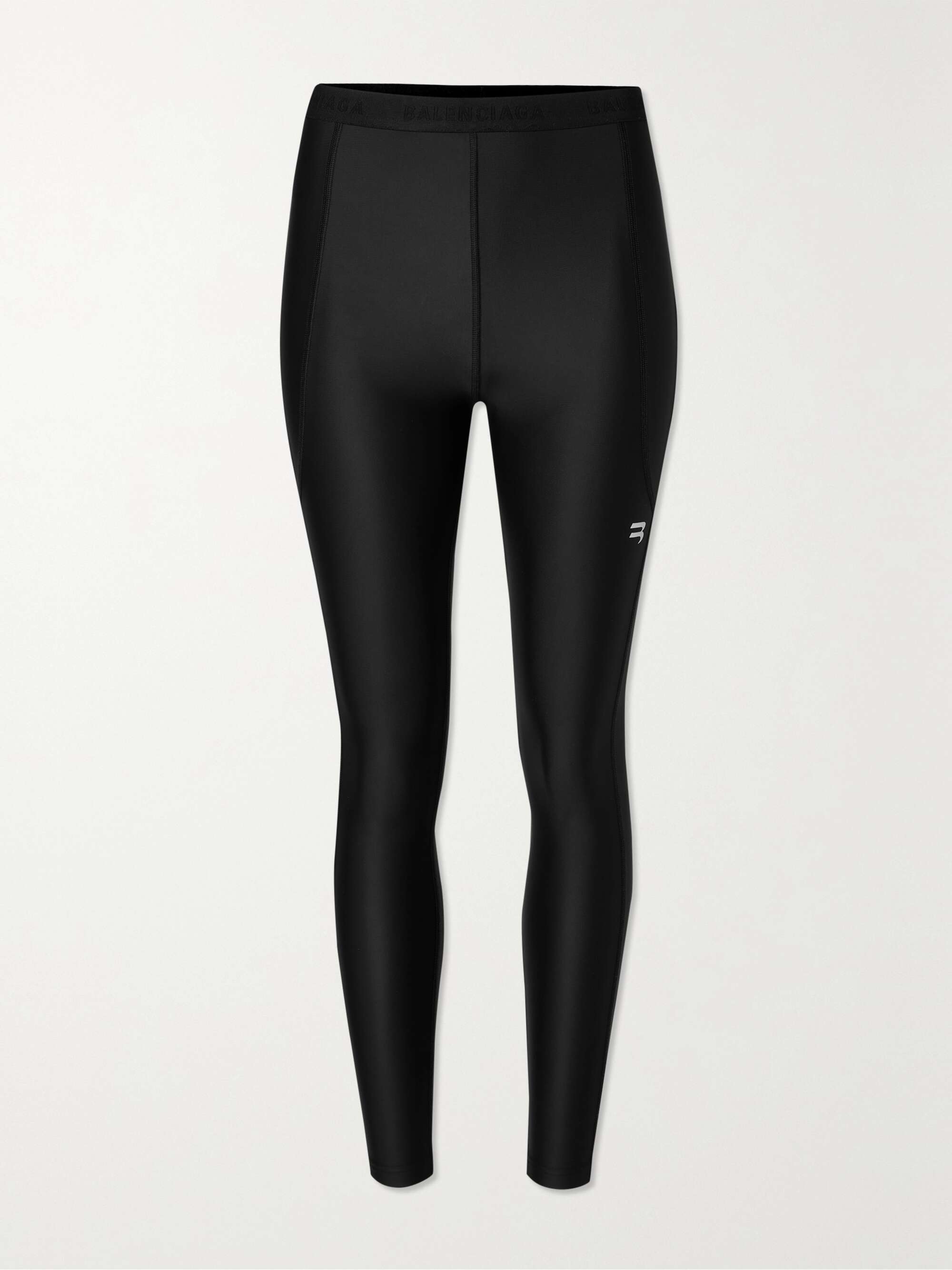 Paneled stretch leggings