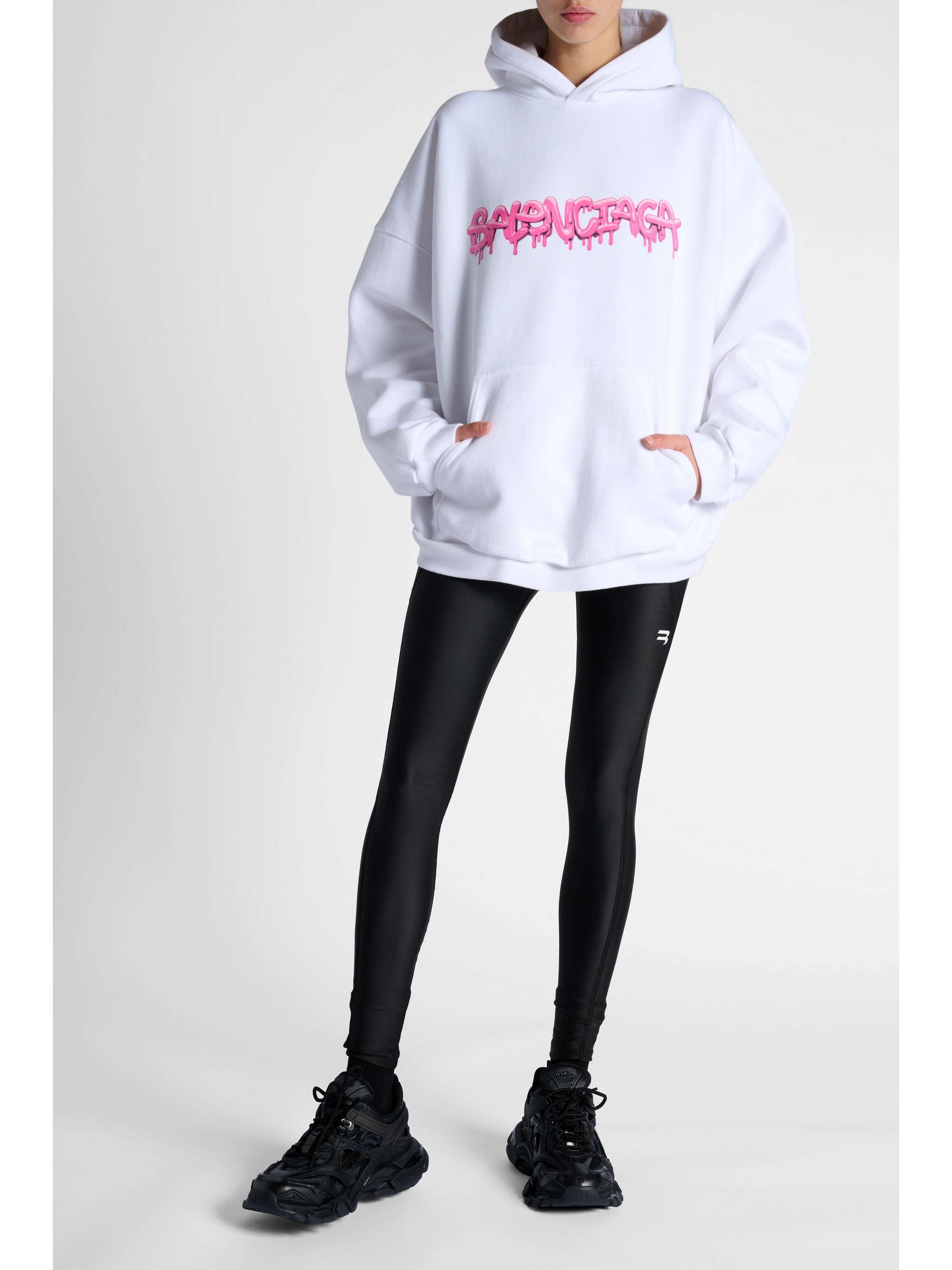 BALENCIAGA Paneled stretch leggings